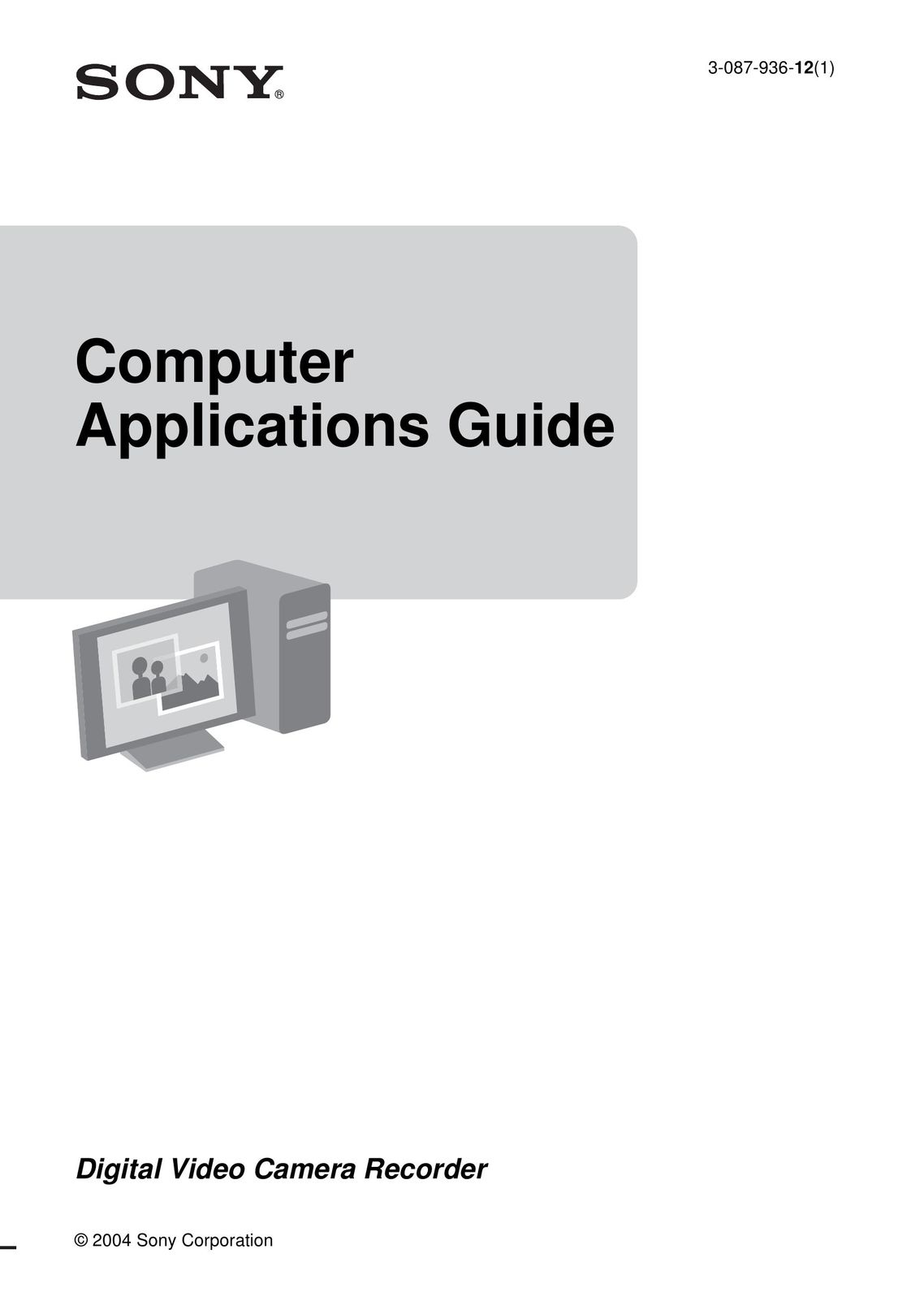 Sony Computer Applications Guide Kitchen Entertainment Center User Manual