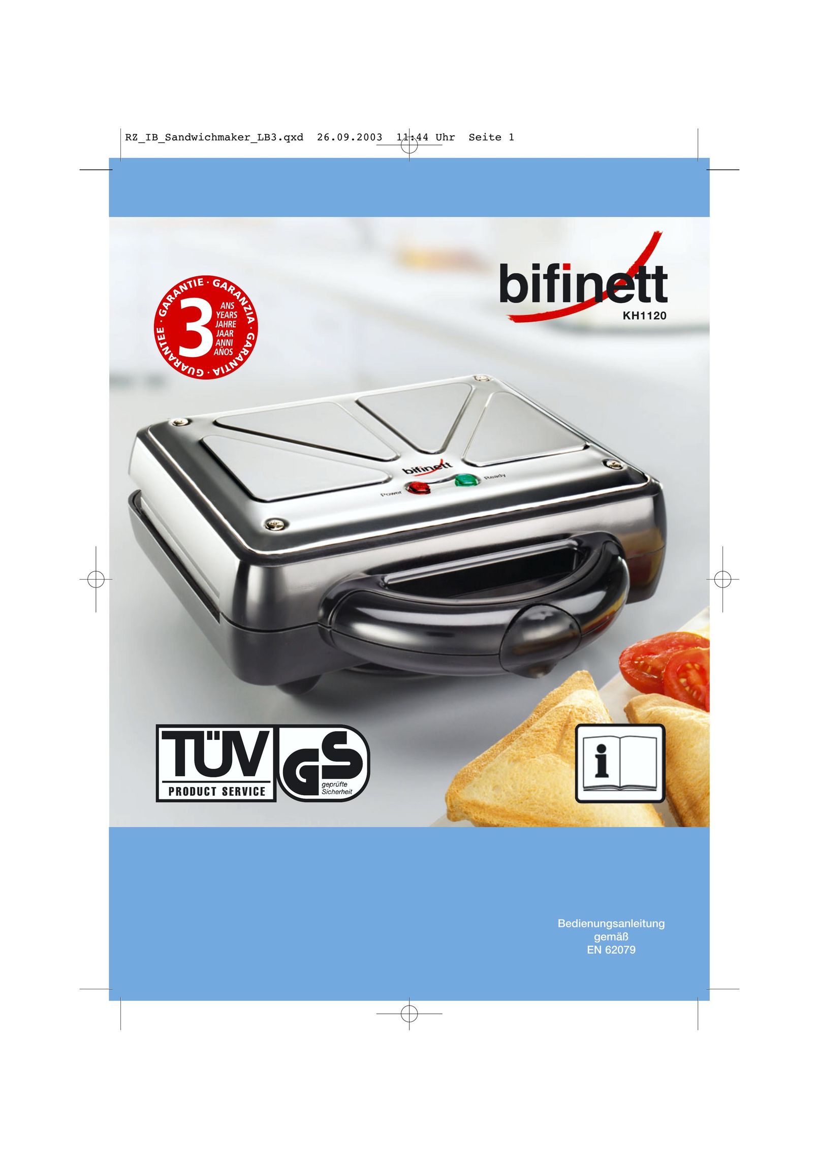 Bifinett KH 1120 Kitchen Grill User Manual