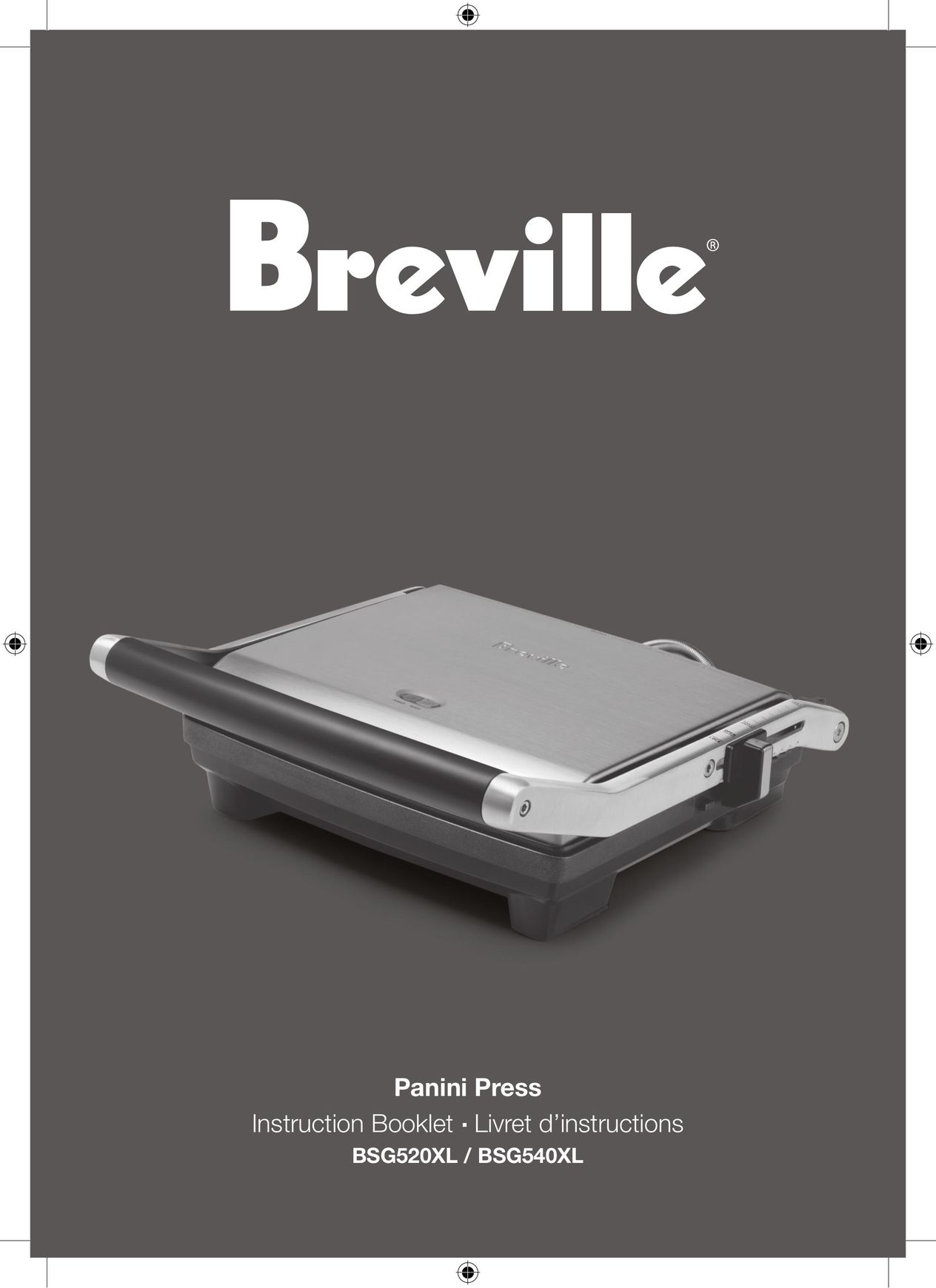 Breville BSG540XL Kitchen Grill User Manual