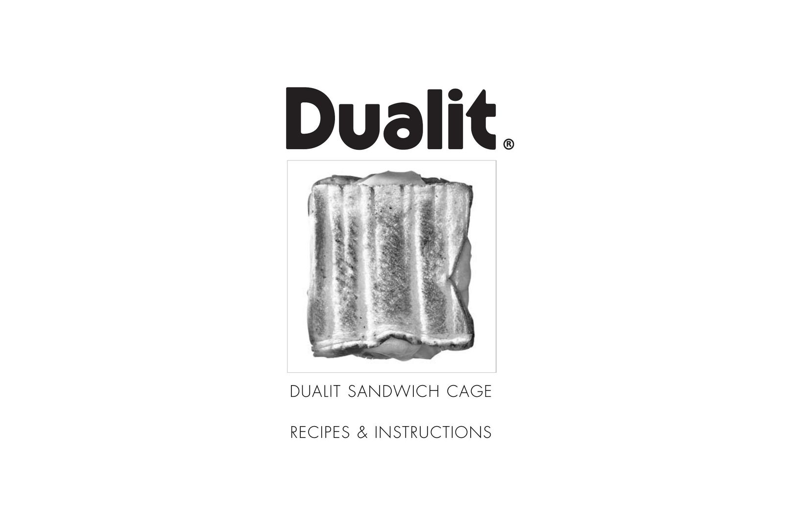 Dualit Sandwich Cage Kitchen Grill User Manual