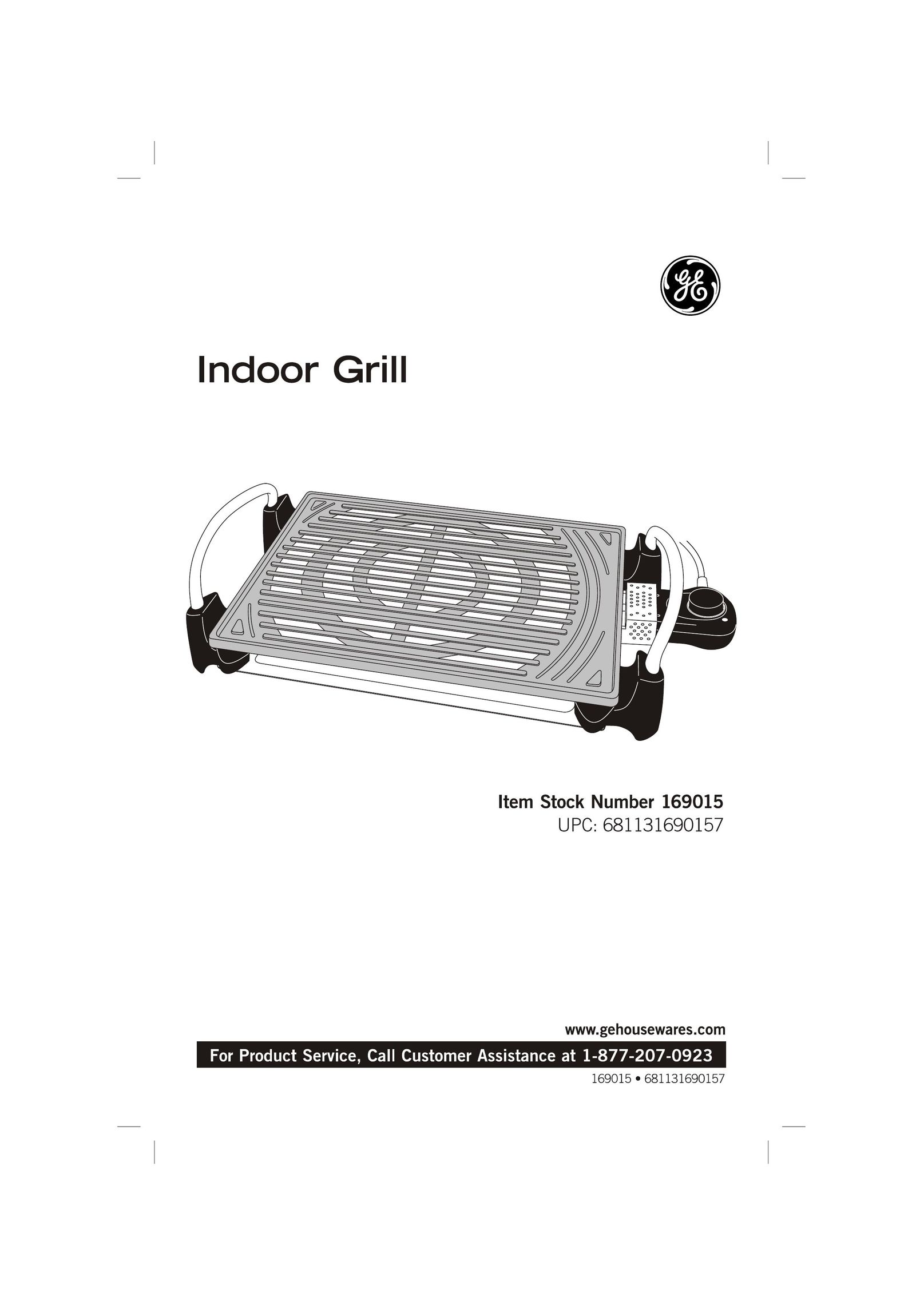 GE 169015 Kitchen Grill User Manual