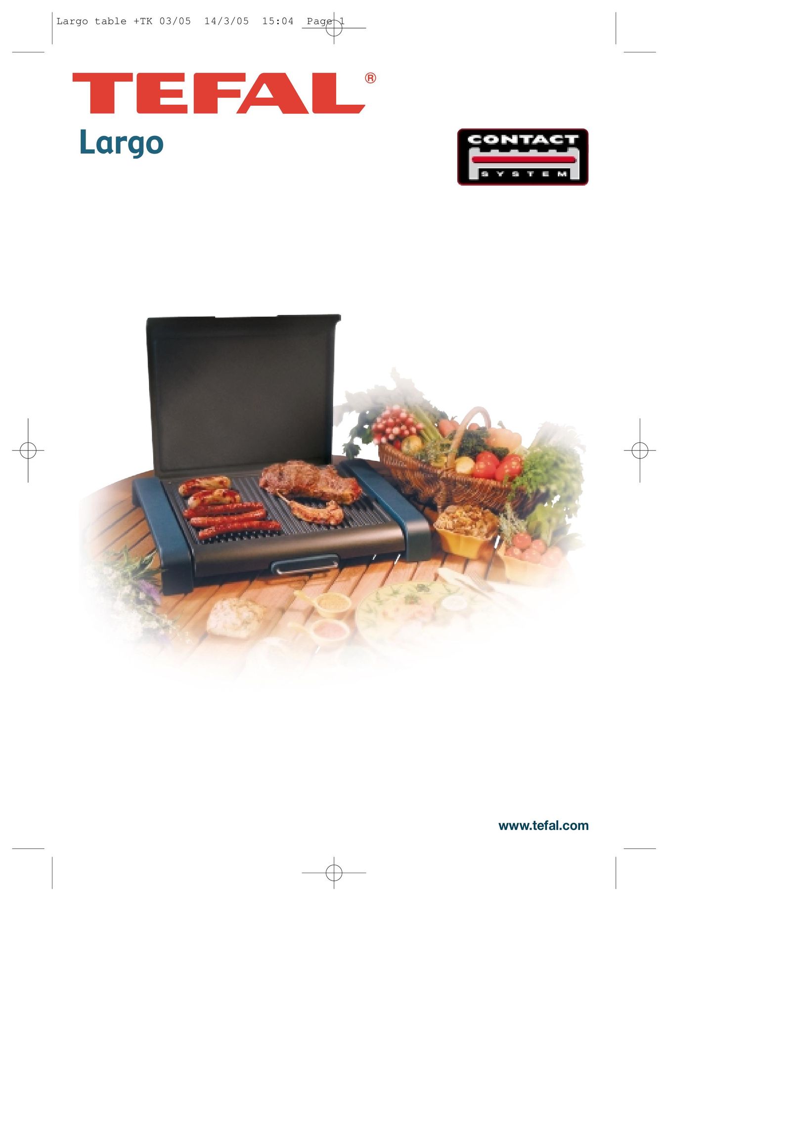 Groupe SEB USA - T-FAL CB6010 Kitchen Grill User Manual