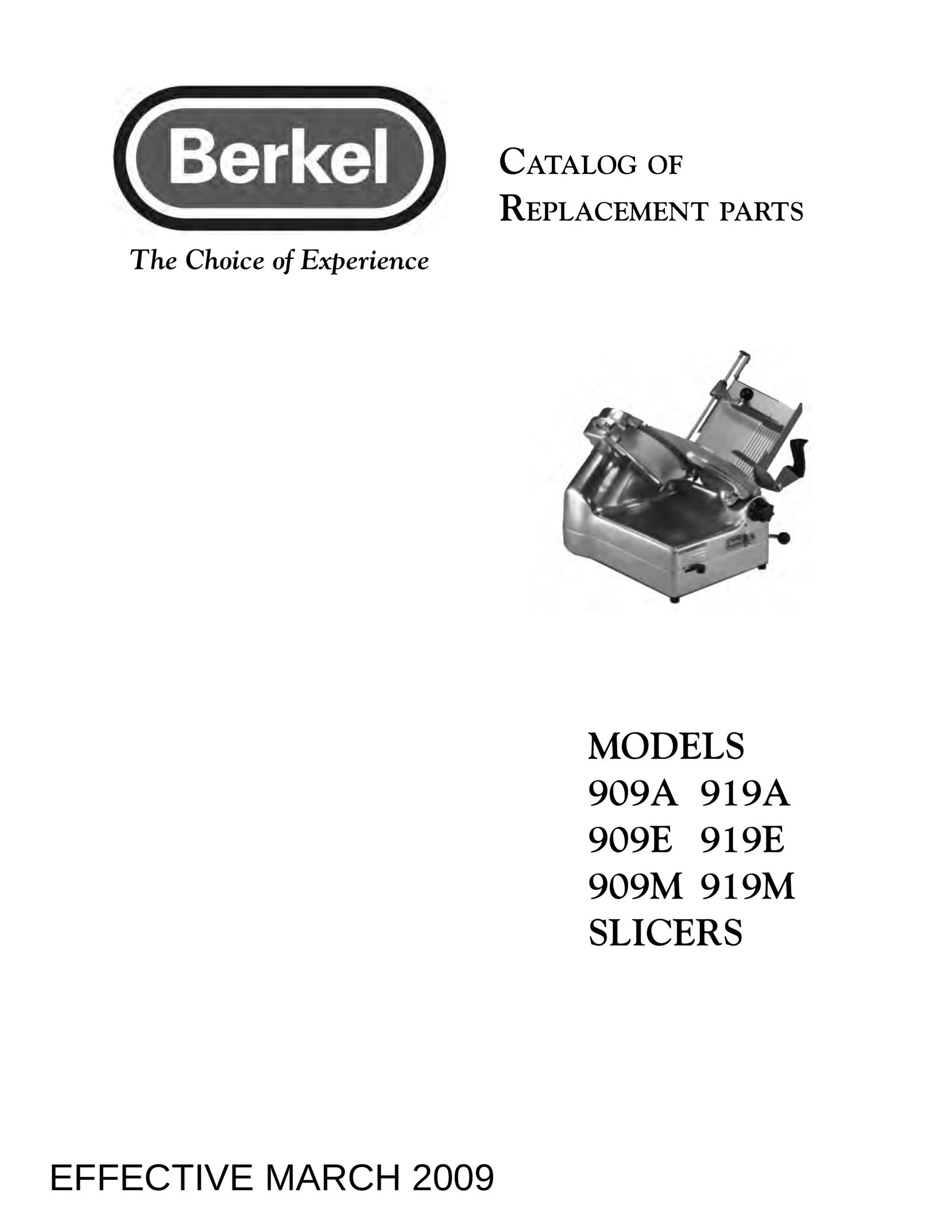 Berkel 909E Kitchen Utensil User Manual