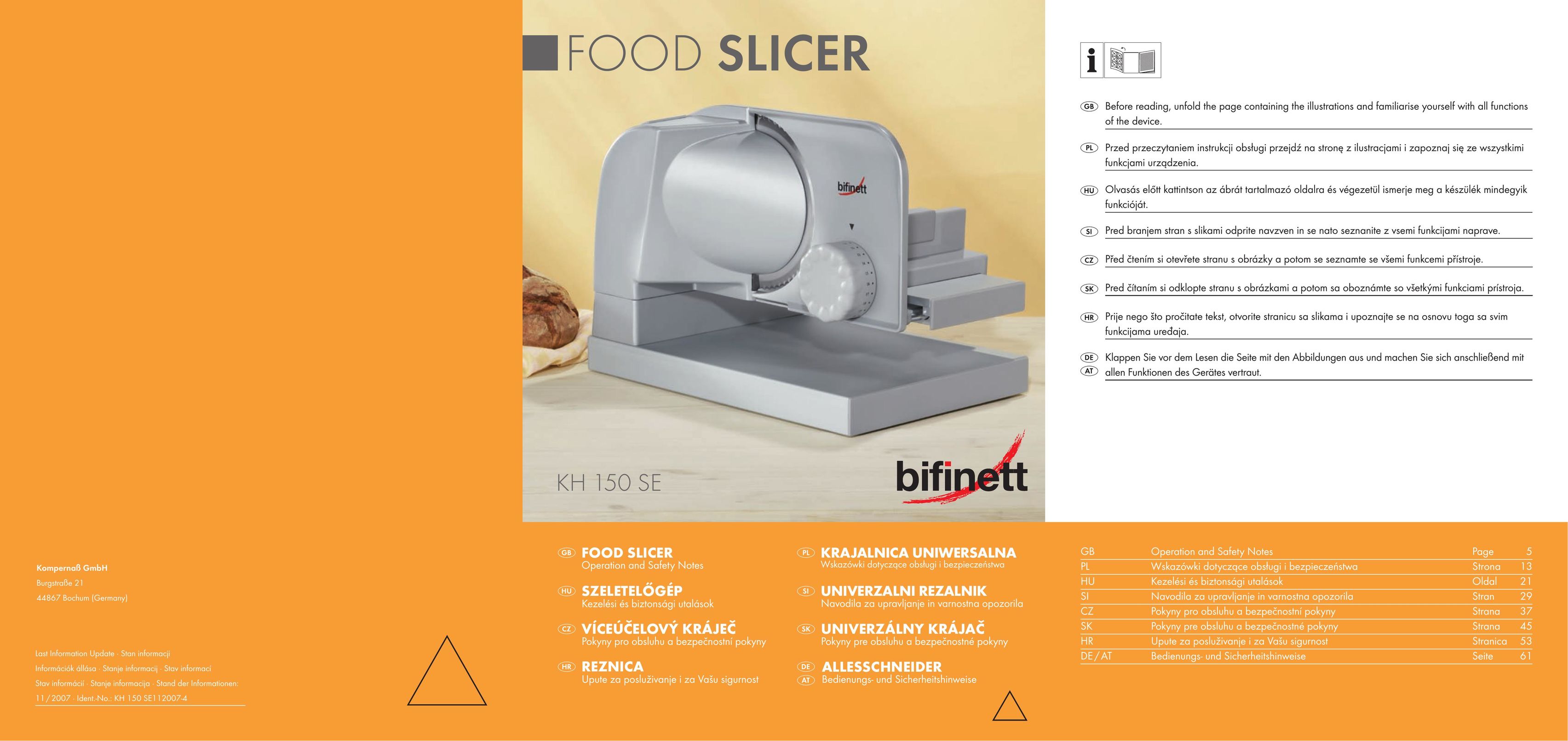 Bifinett KH 150 Kitchen Utensil User Manual