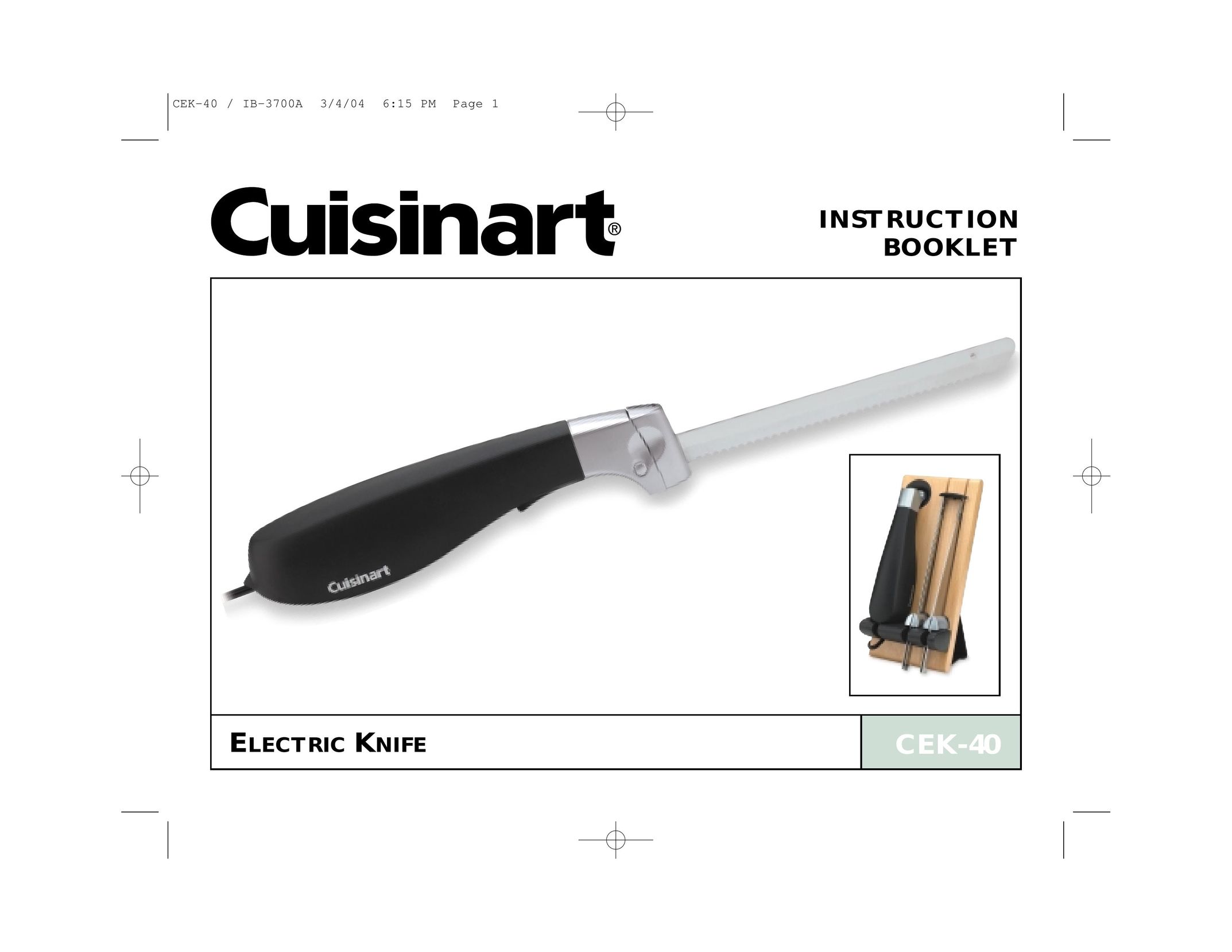 Cuisinart CEK-40 Kitchen Utensil User Manual