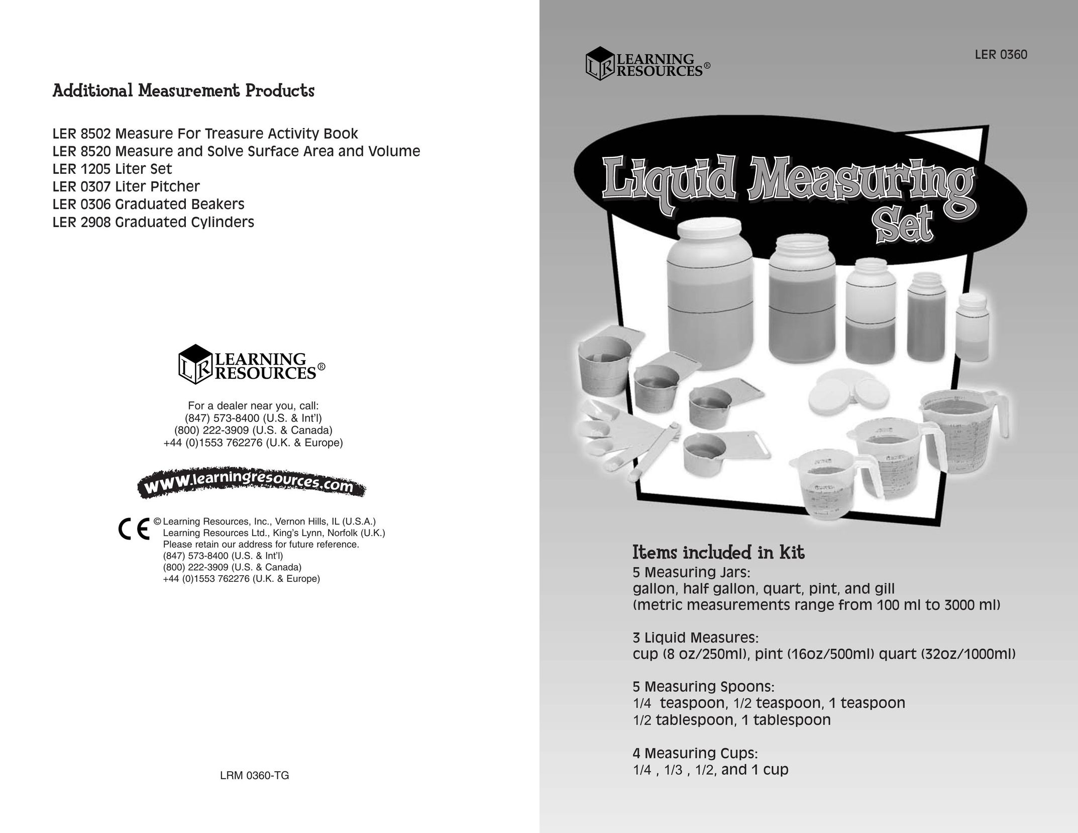 Learning Resources LER 0360 Kitchen Utensil User Manual