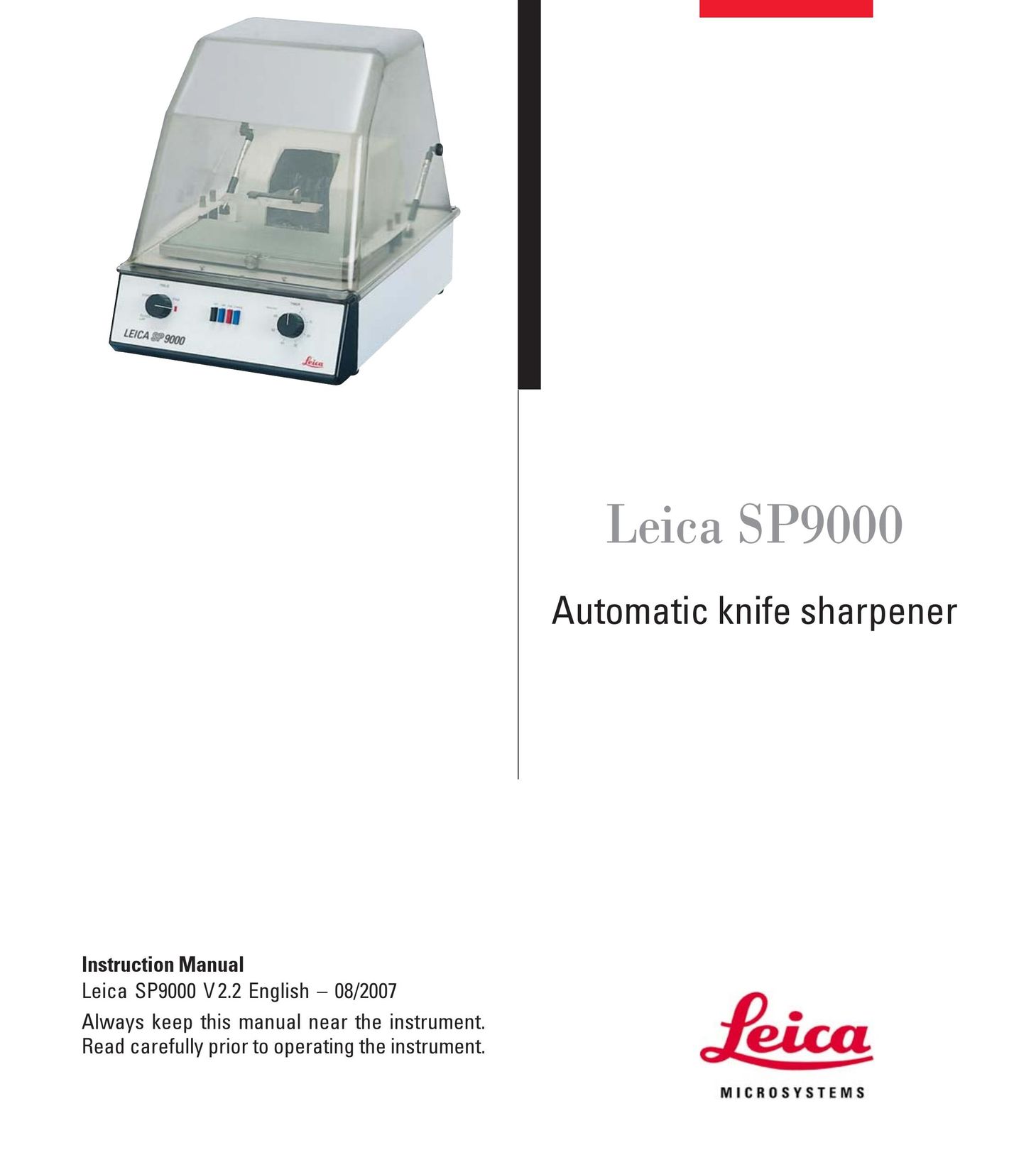 Leica Sp9000 Kitchen Utensil User Manual