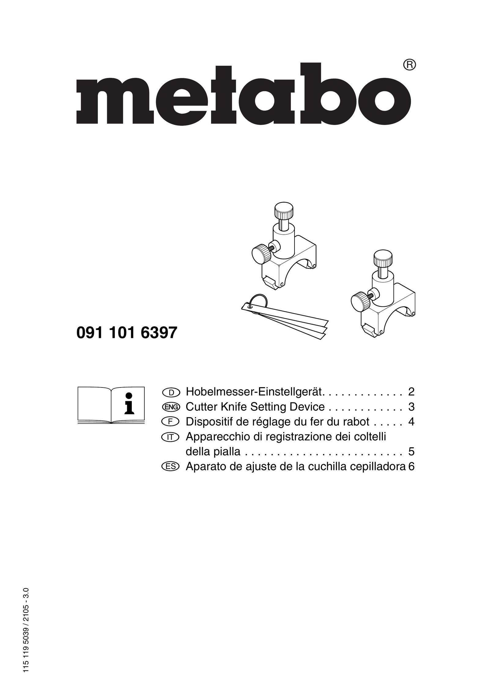 Metabo 091 101 6397 Kitchen Utensil User Manual