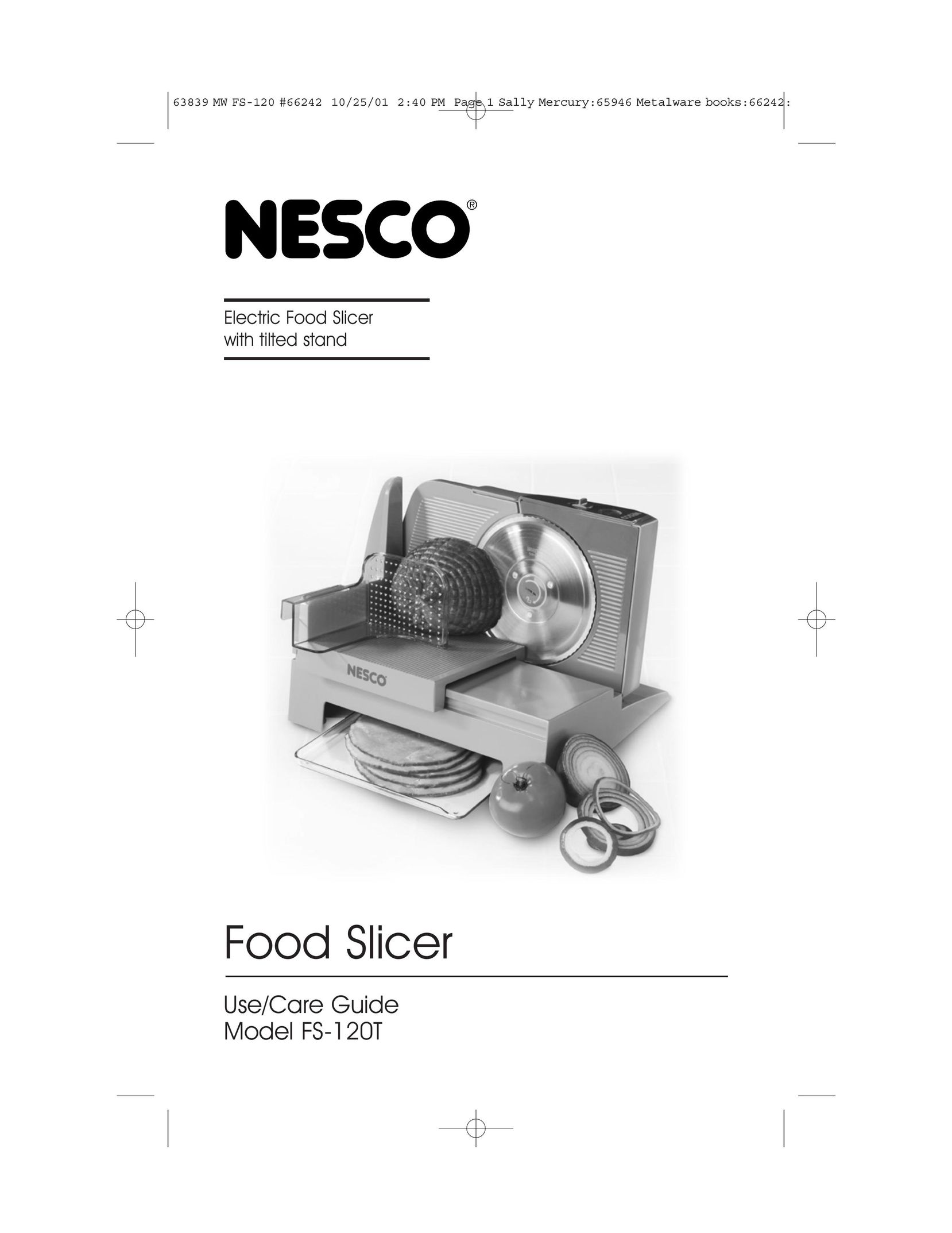 Nesco FS-120T Kitchen Utensil User Manual
