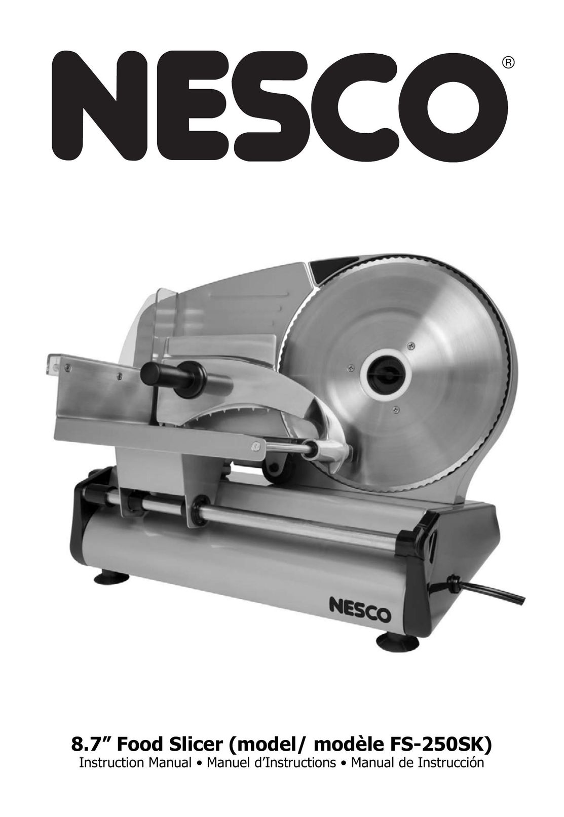 Nesco FS-250SK Kitchen Utensil User Manual