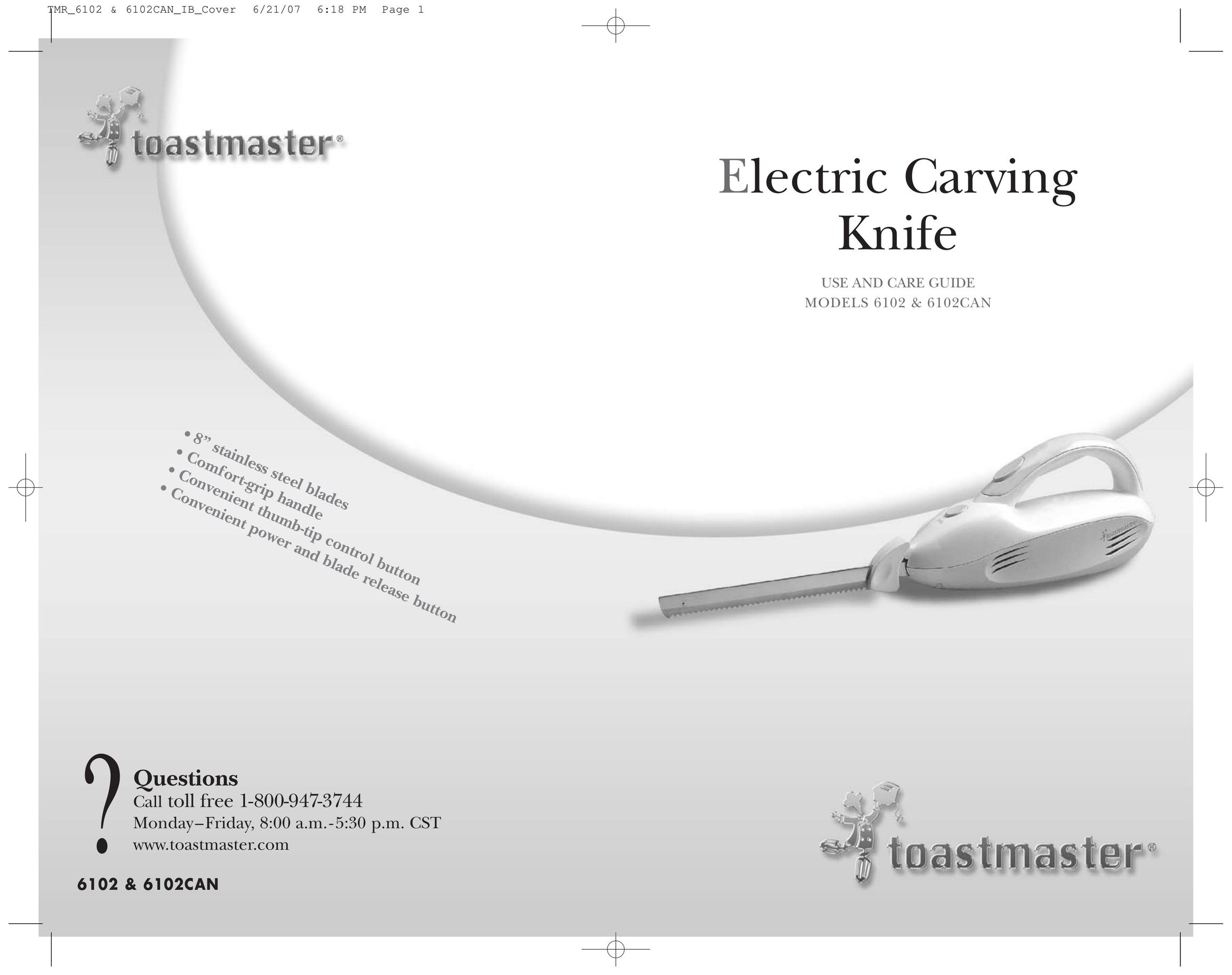 Toastmaster 6102CAN Kitchen Utensil User Manual