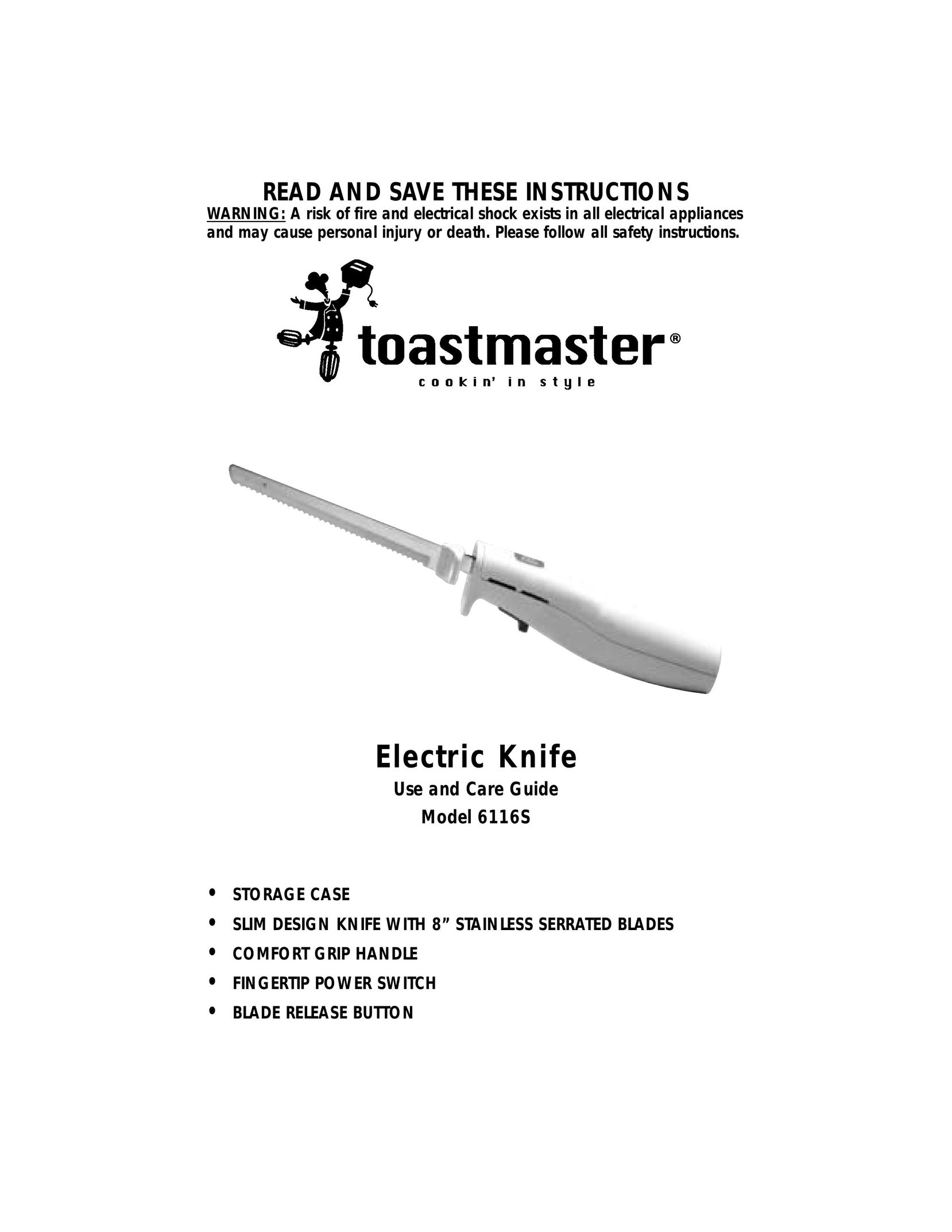 Toastmaster 6116S Kitchen Utensil User Manual