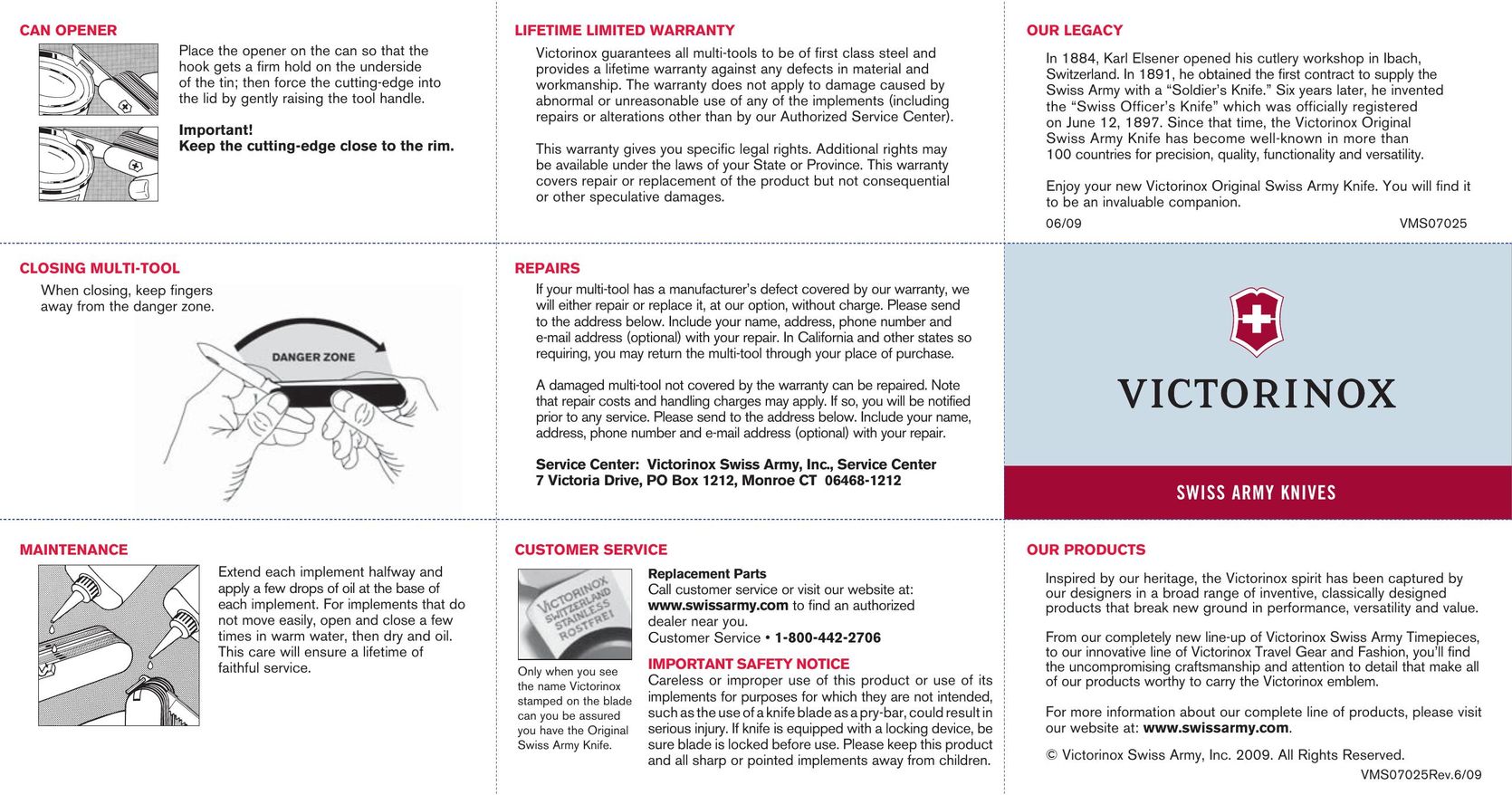 Victorinox VMS0702506/09 Kitchen Utensil User Manual