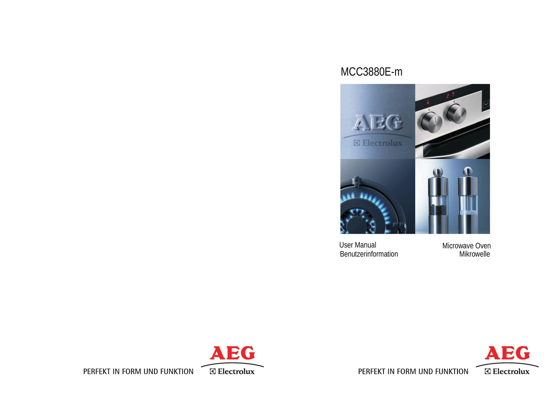 AEG MCC3880E-M Microwave Oven User Manual