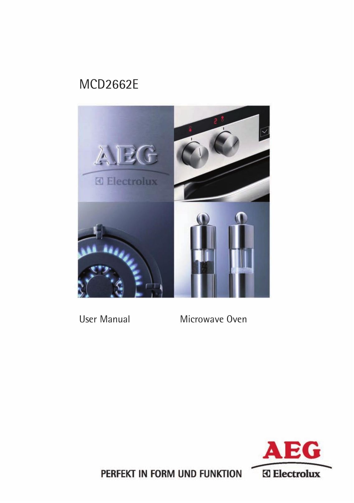 AEG MCD2662E Microwave Oven User Manual