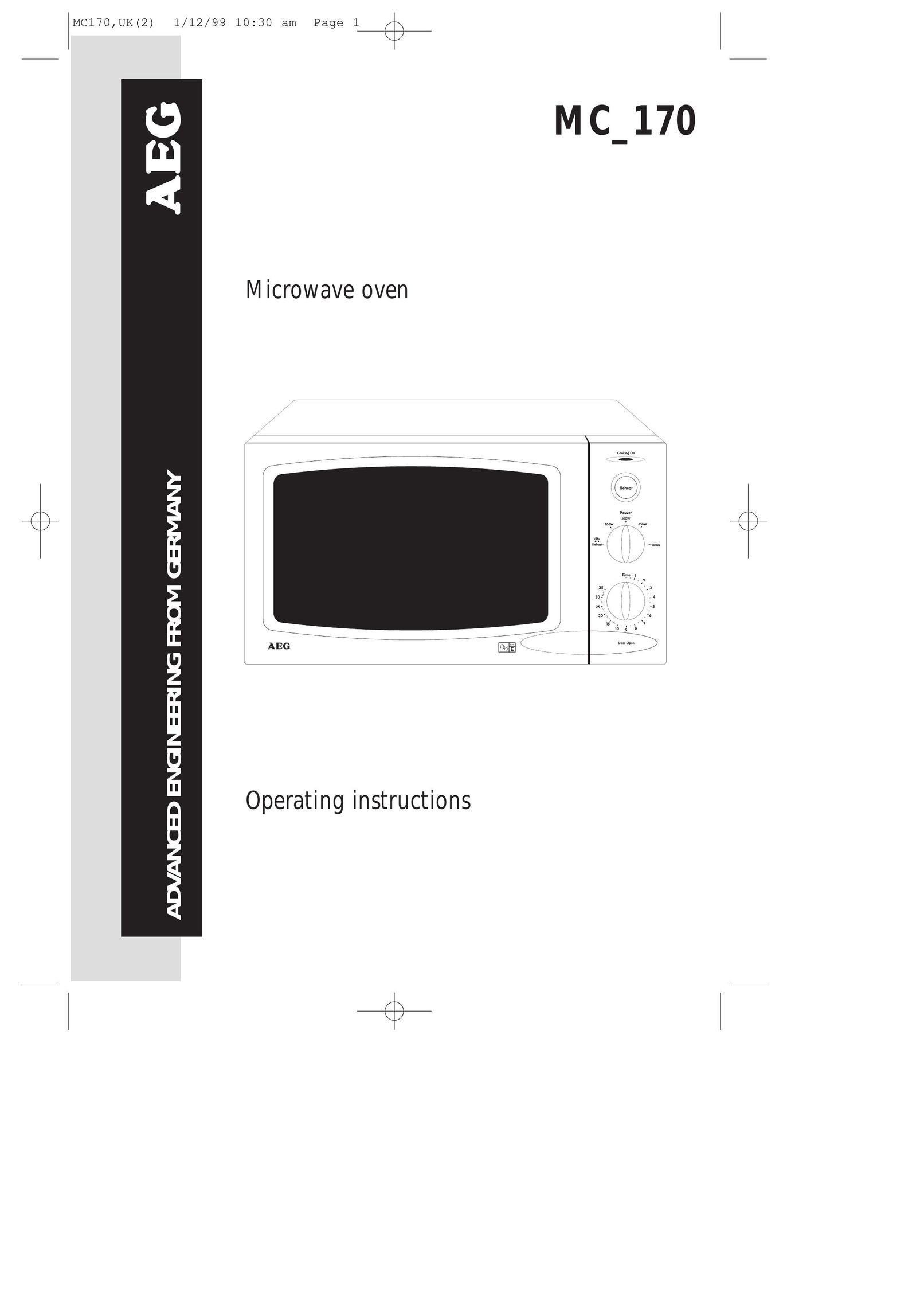 AEG MC_170 Microwave Oven User Manual
