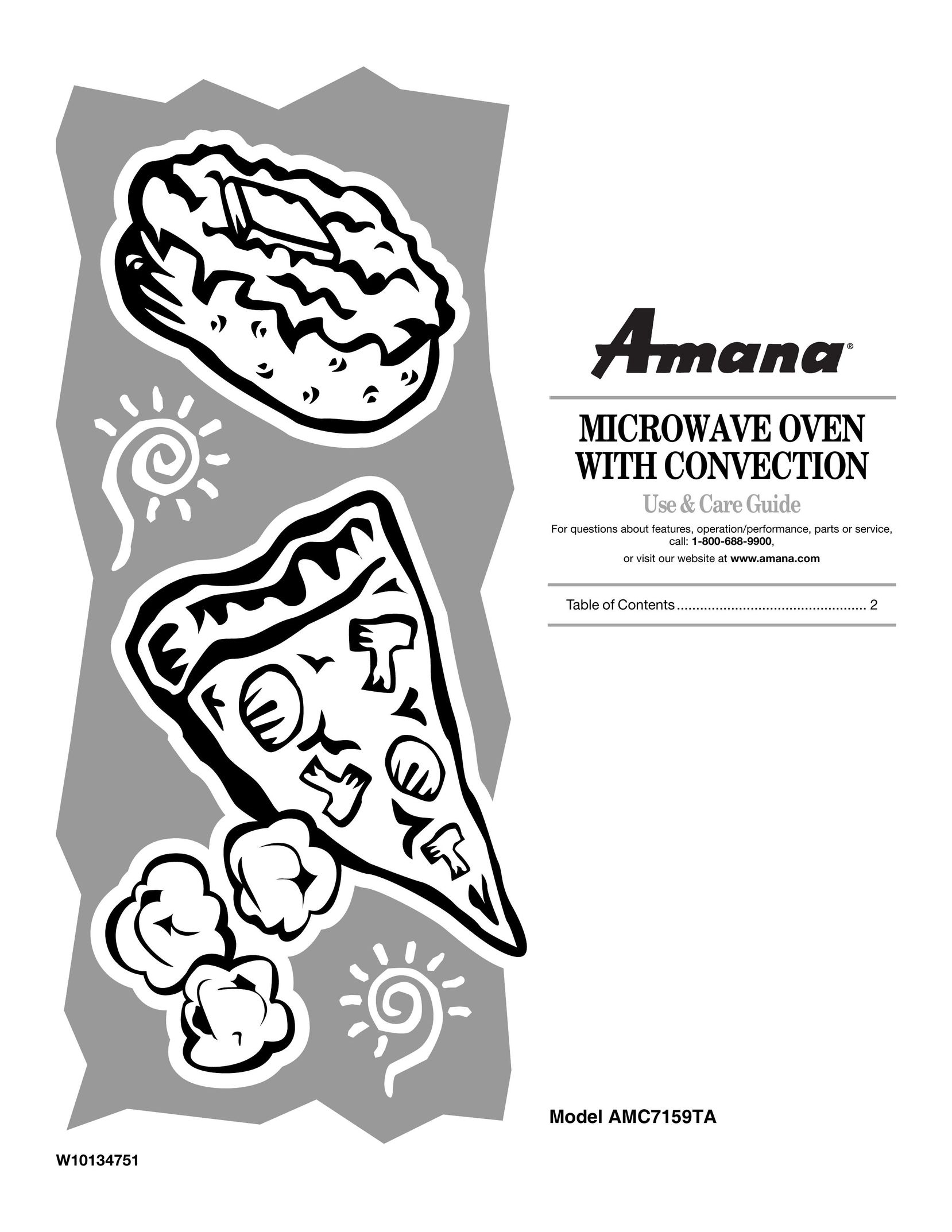 Amana AMC7159TA Microwave Oven User Manual