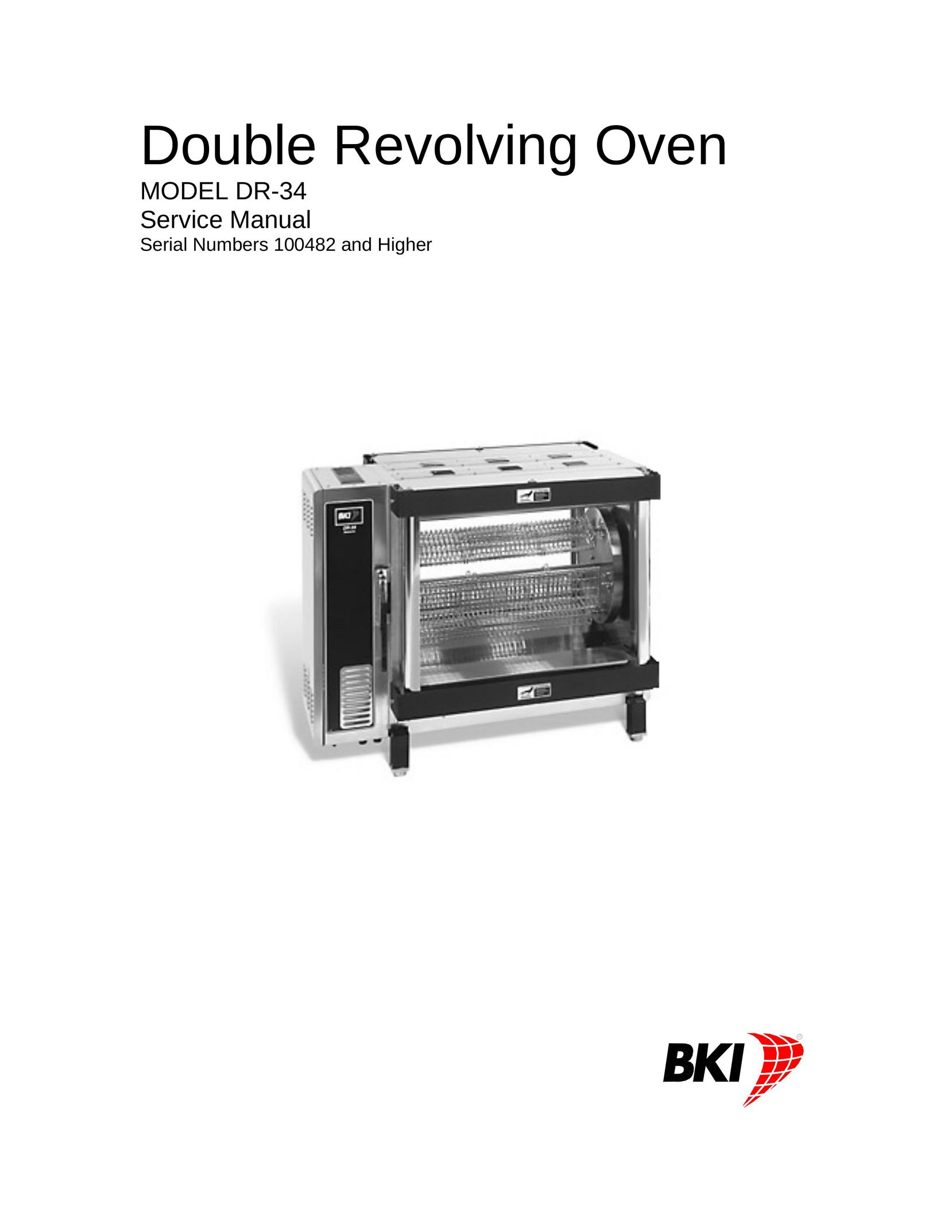 Bakers Pride Oven DR-34 Microwave Oven User Manual
