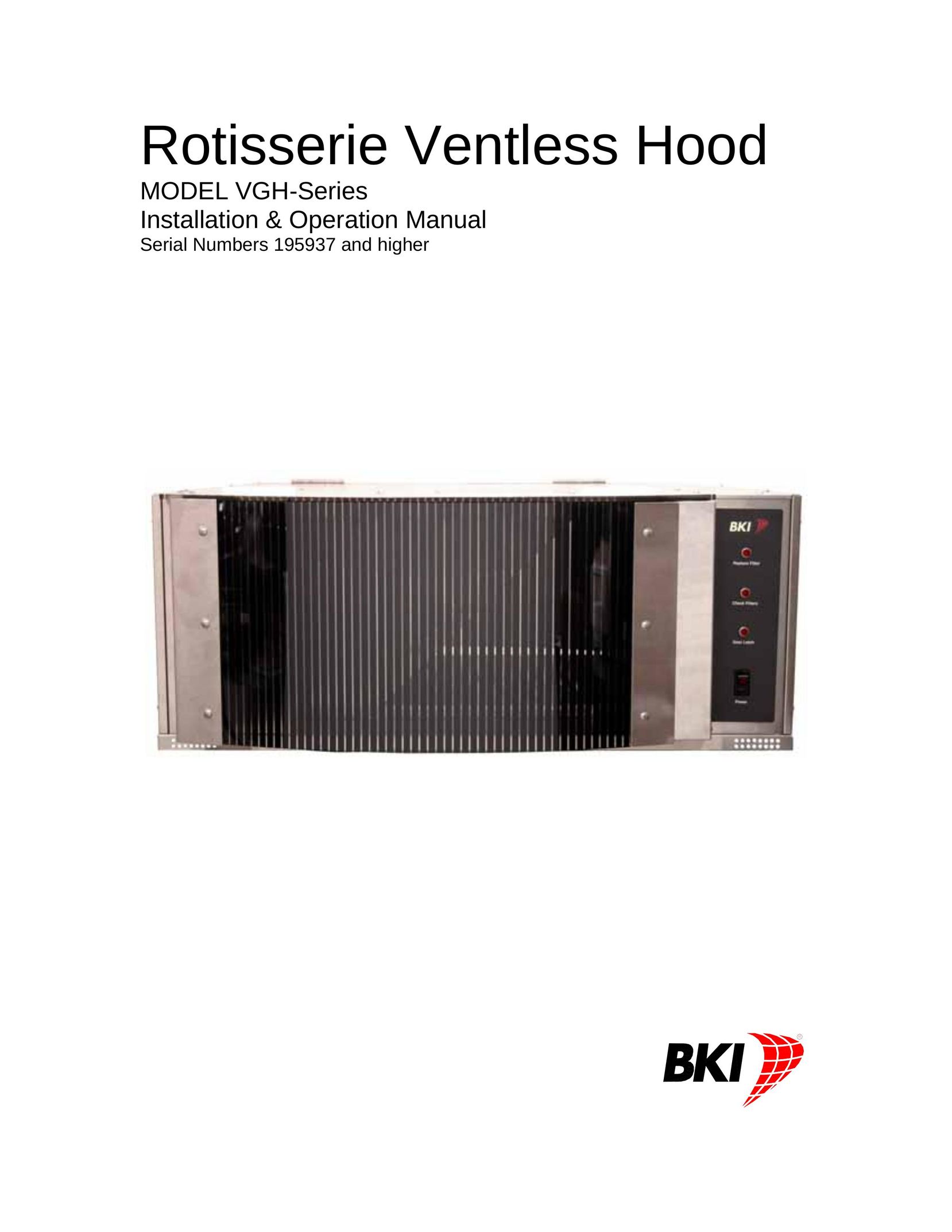 Bakers Pride Oven VGH-Series Microwave Oven User Manual