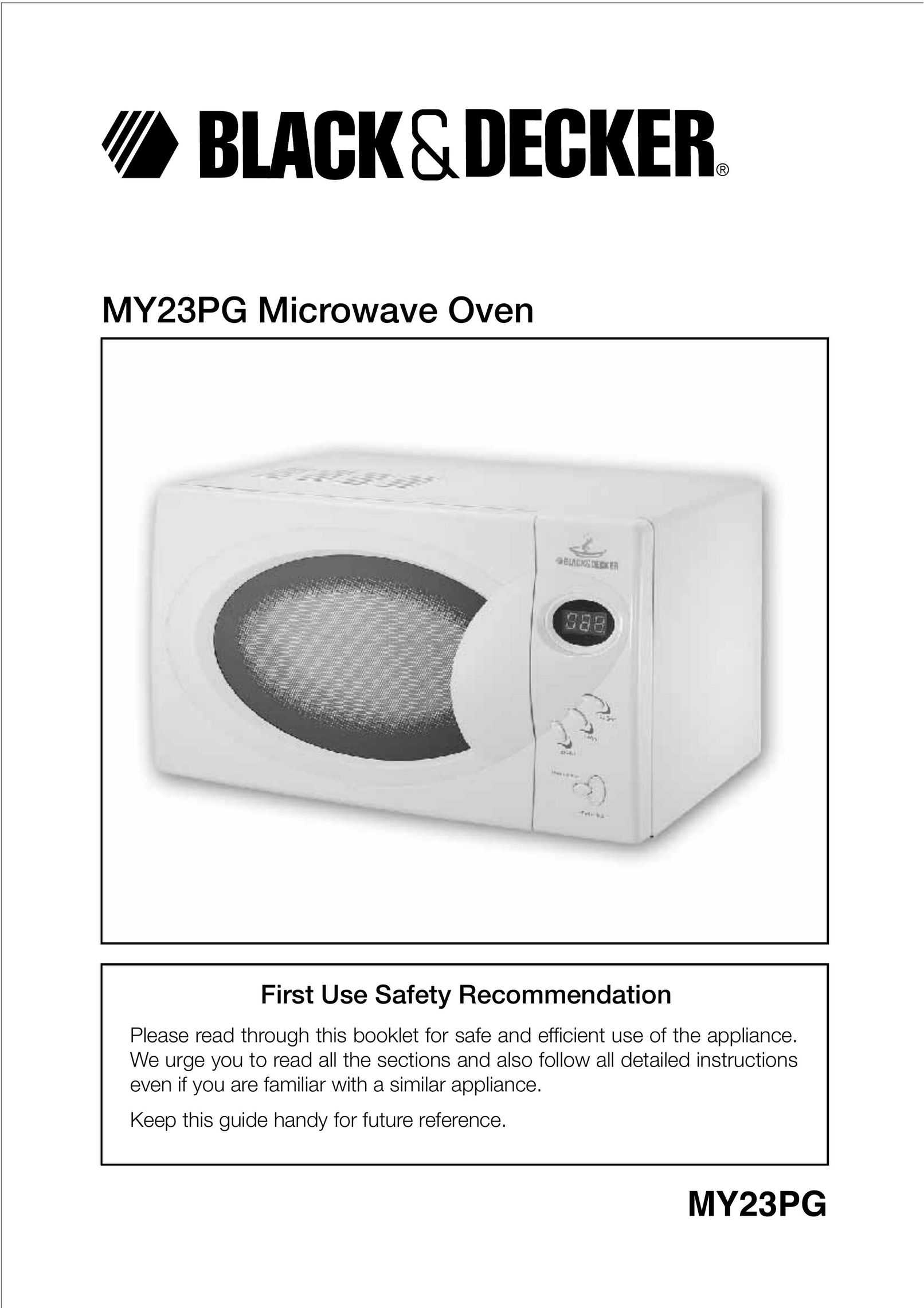 Black & Decker MY23PG Microwave Oven User Manual