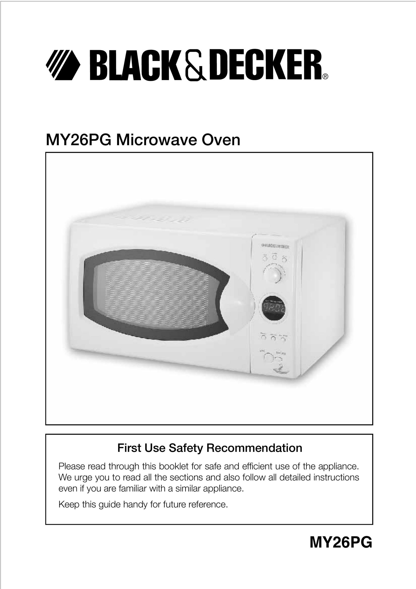 Black & Decker MY26PG Microwave Oven User Manual