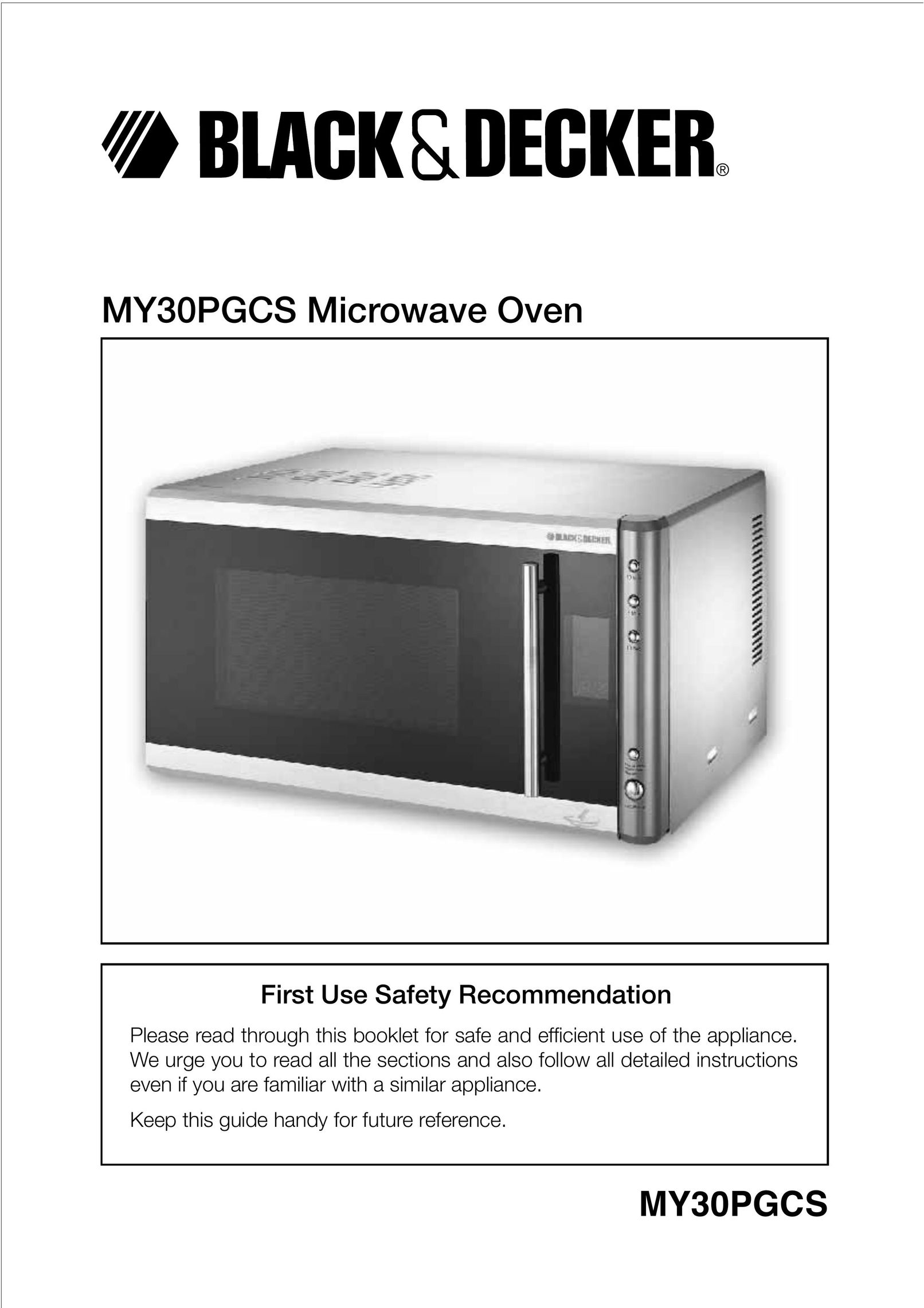Black & Decker MY30PGCS Microwave Oven User Manual