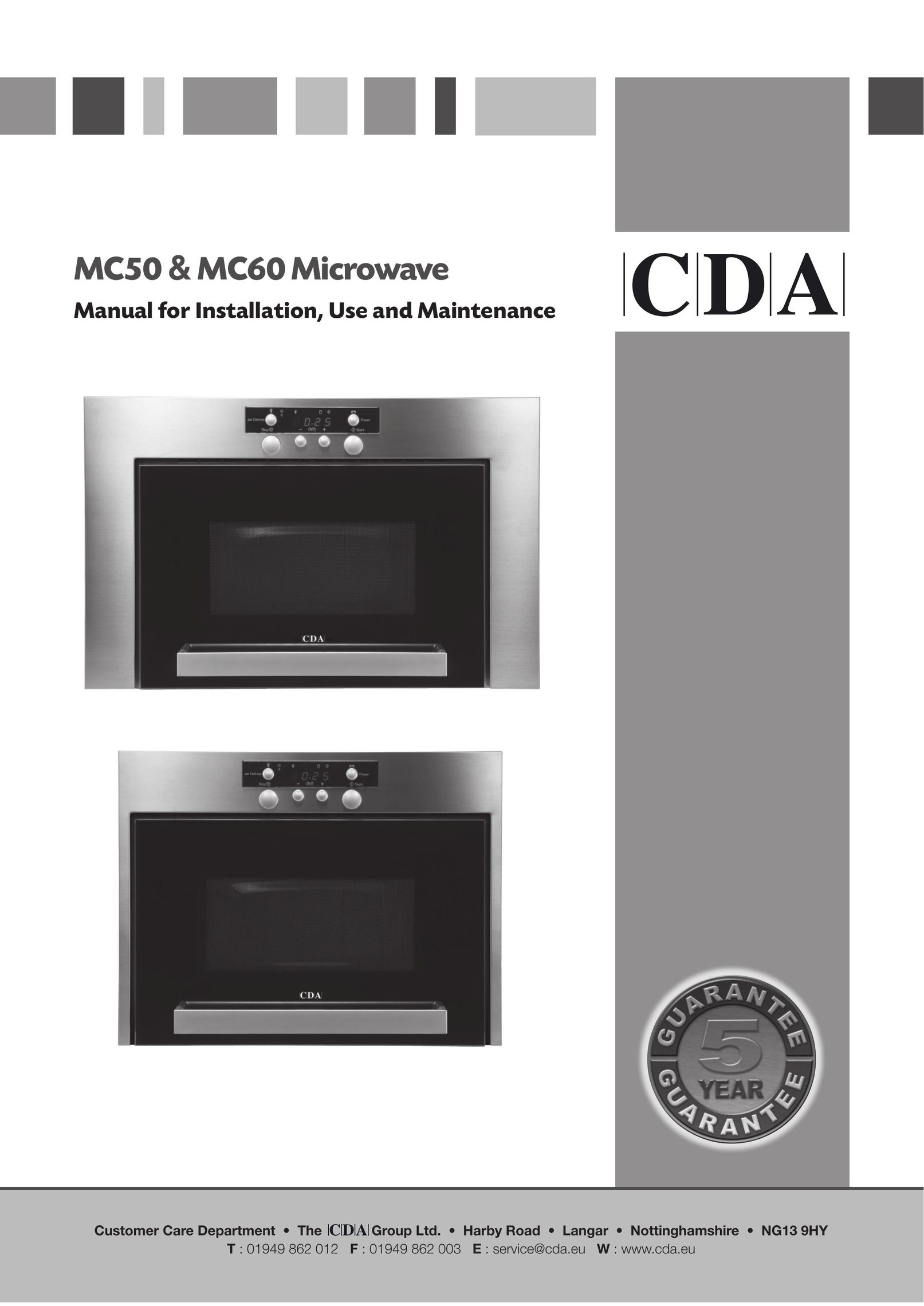 CDA MC50 Microwave Oven User Manual
