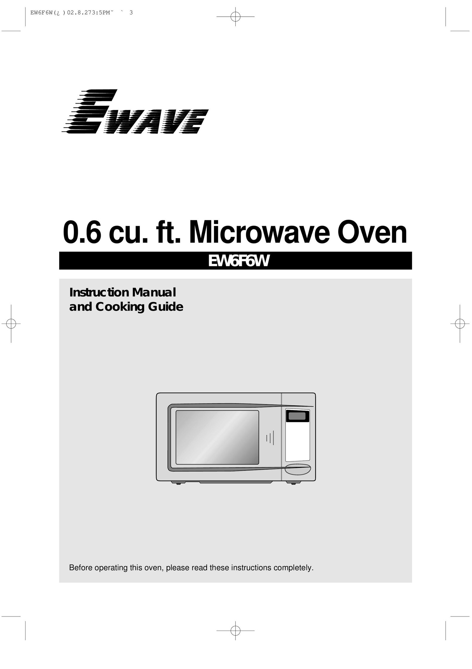 Daewoo EW6F6W Microwave Oven User Manual