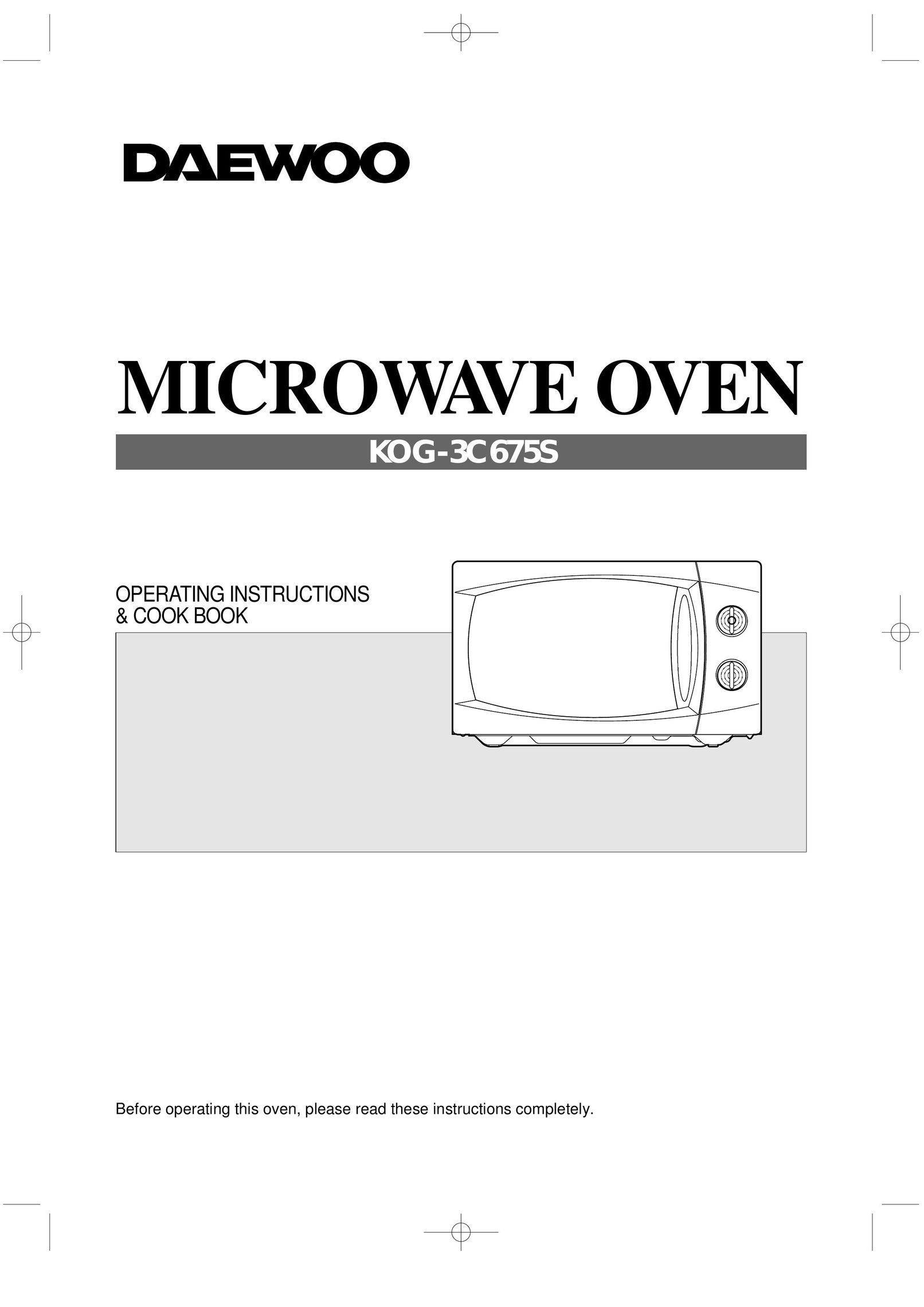 Daewoo KOG-3C675S Microwave Oven User Manual
