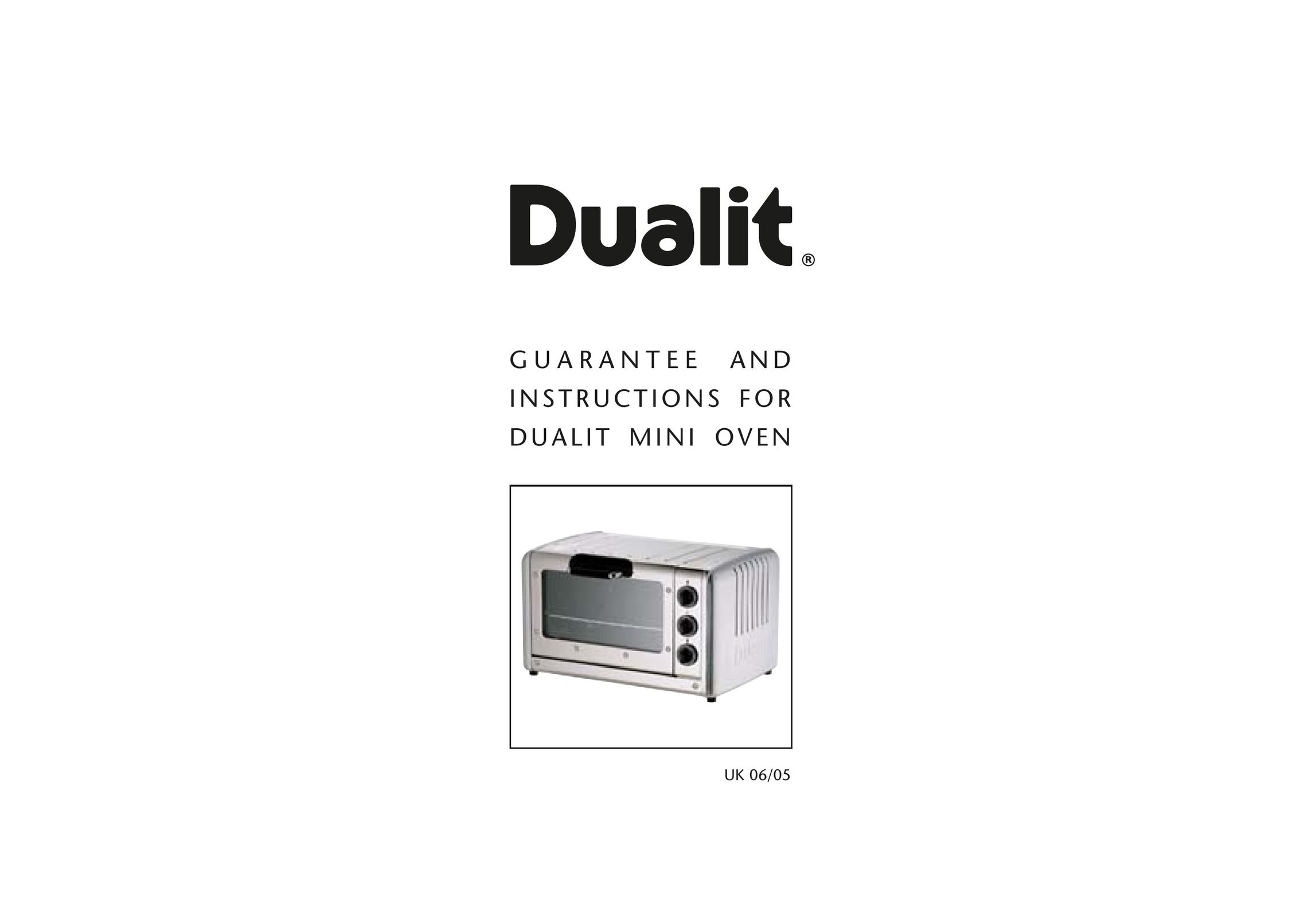 Dualit UK 06/05 Microwave Oven User Manual