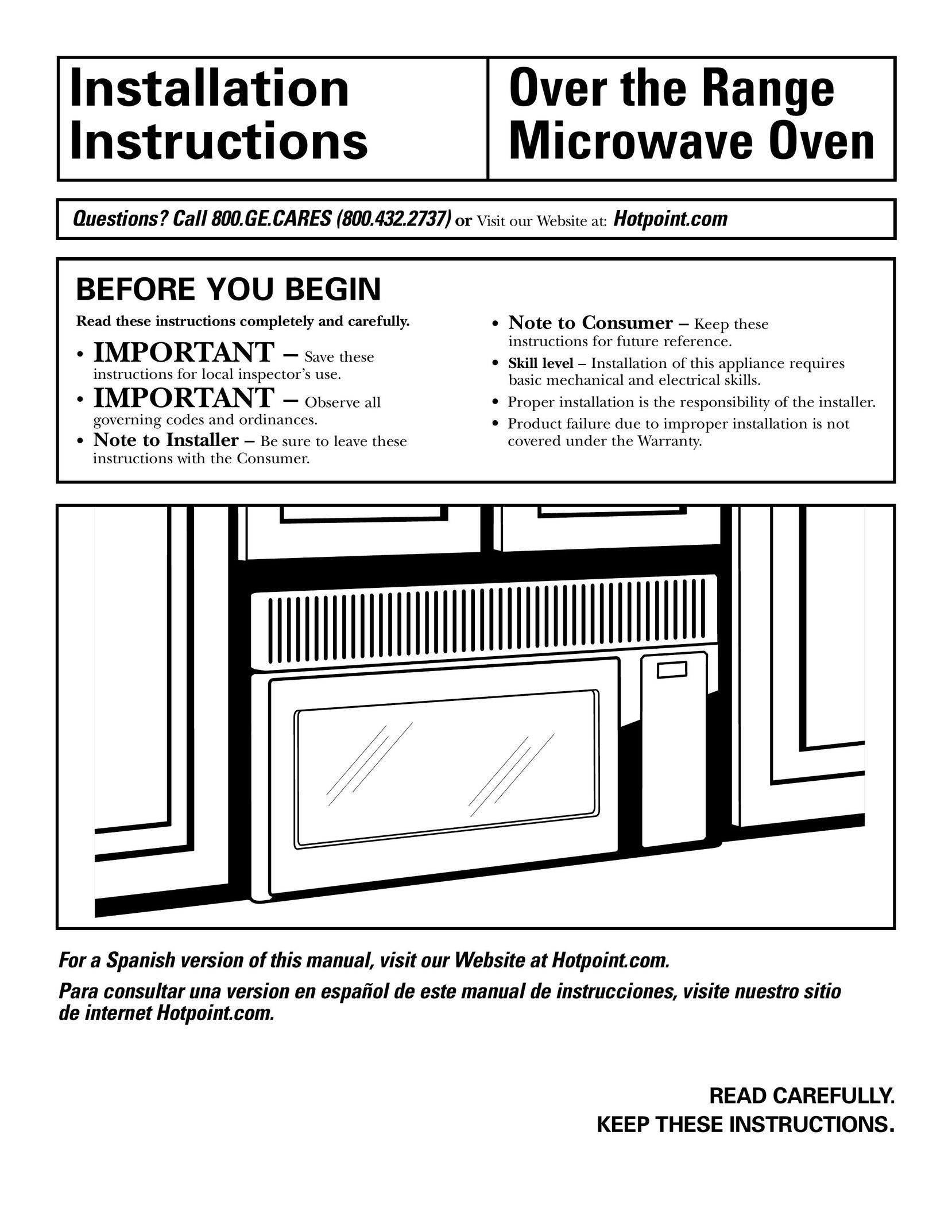 GE 39-40425 Microwave Oven User Manual