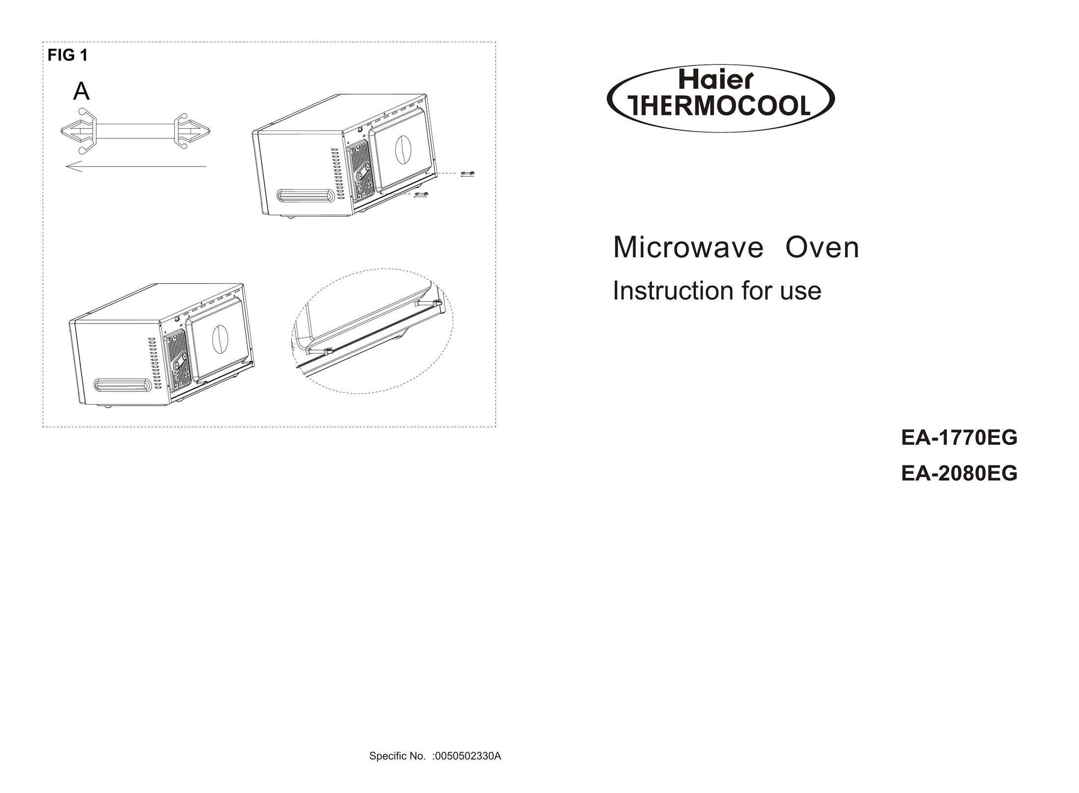 Haier EA-2080EG Microwave Oven User Manual