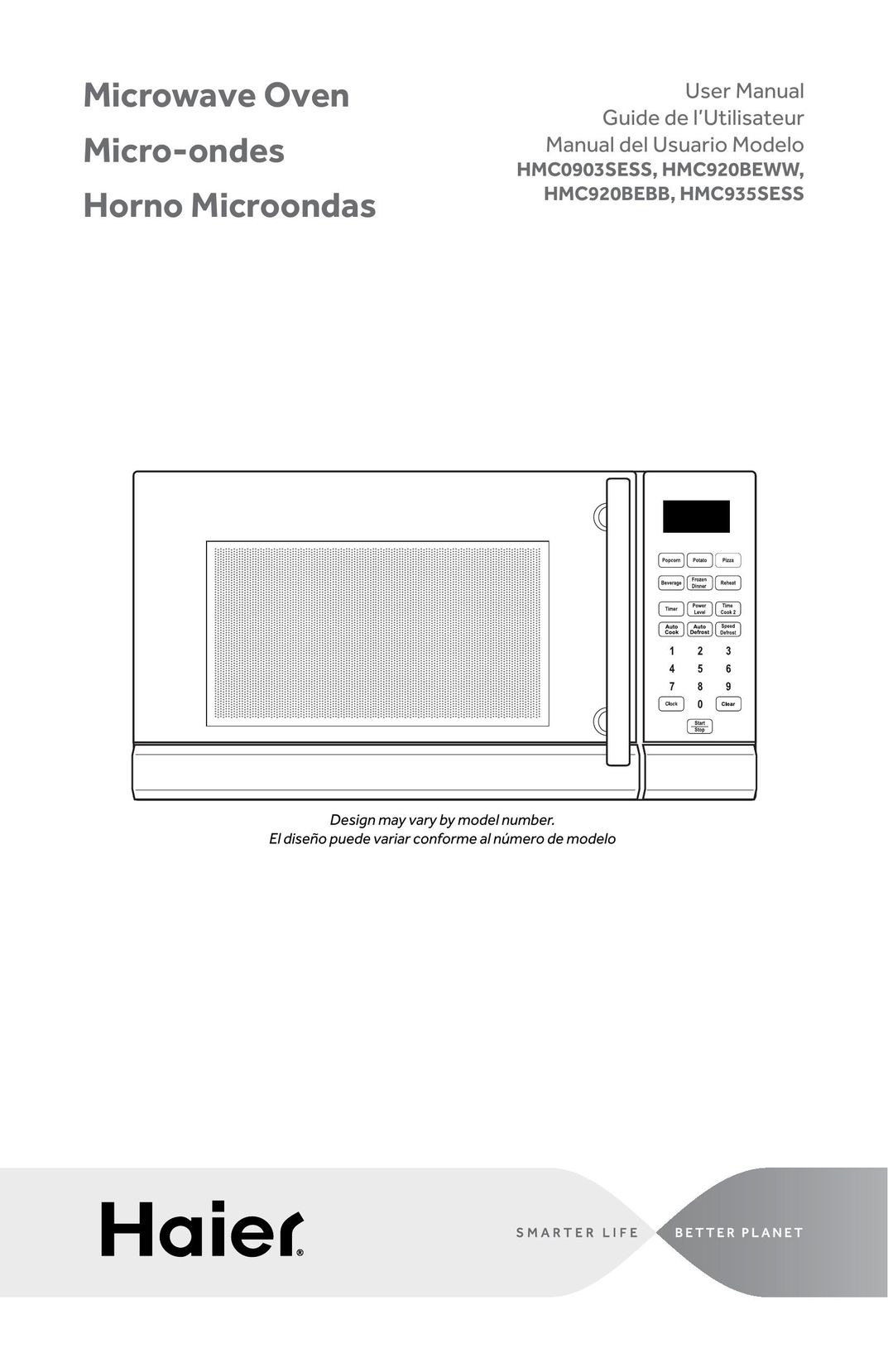 Haier HMC0903SESS Microwave Oven User Manual