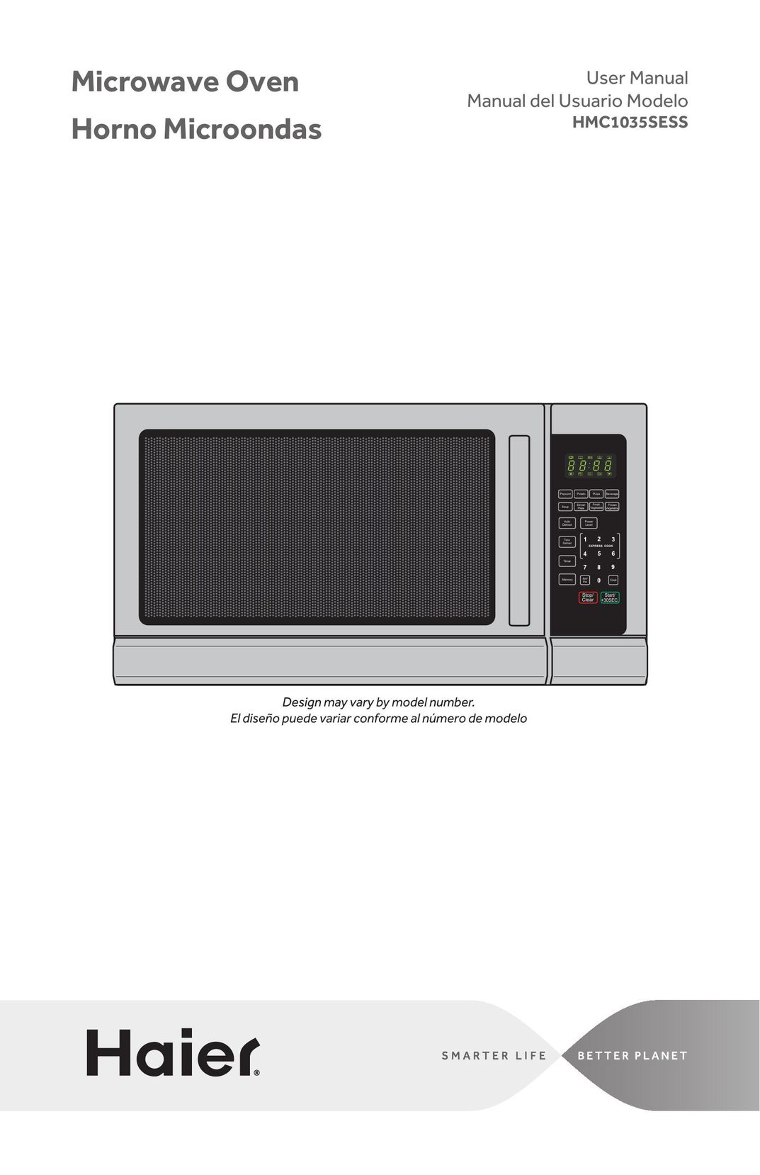 Haier HMC1035SESS Microwave Oven User Manual