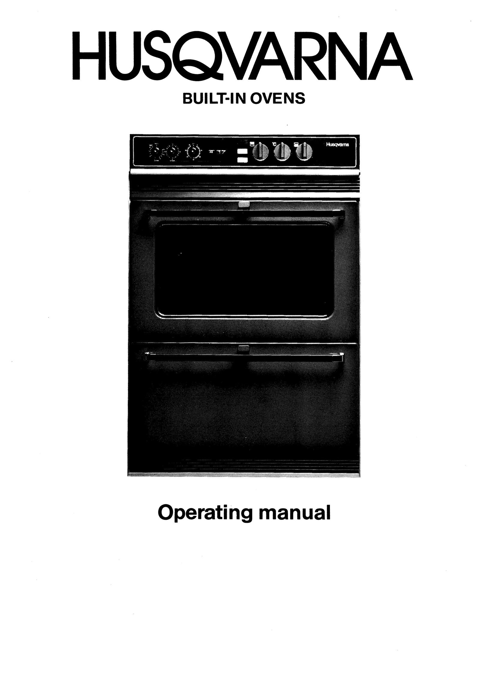 Husqvarna Built-in Oven Microwave Oven User Manual