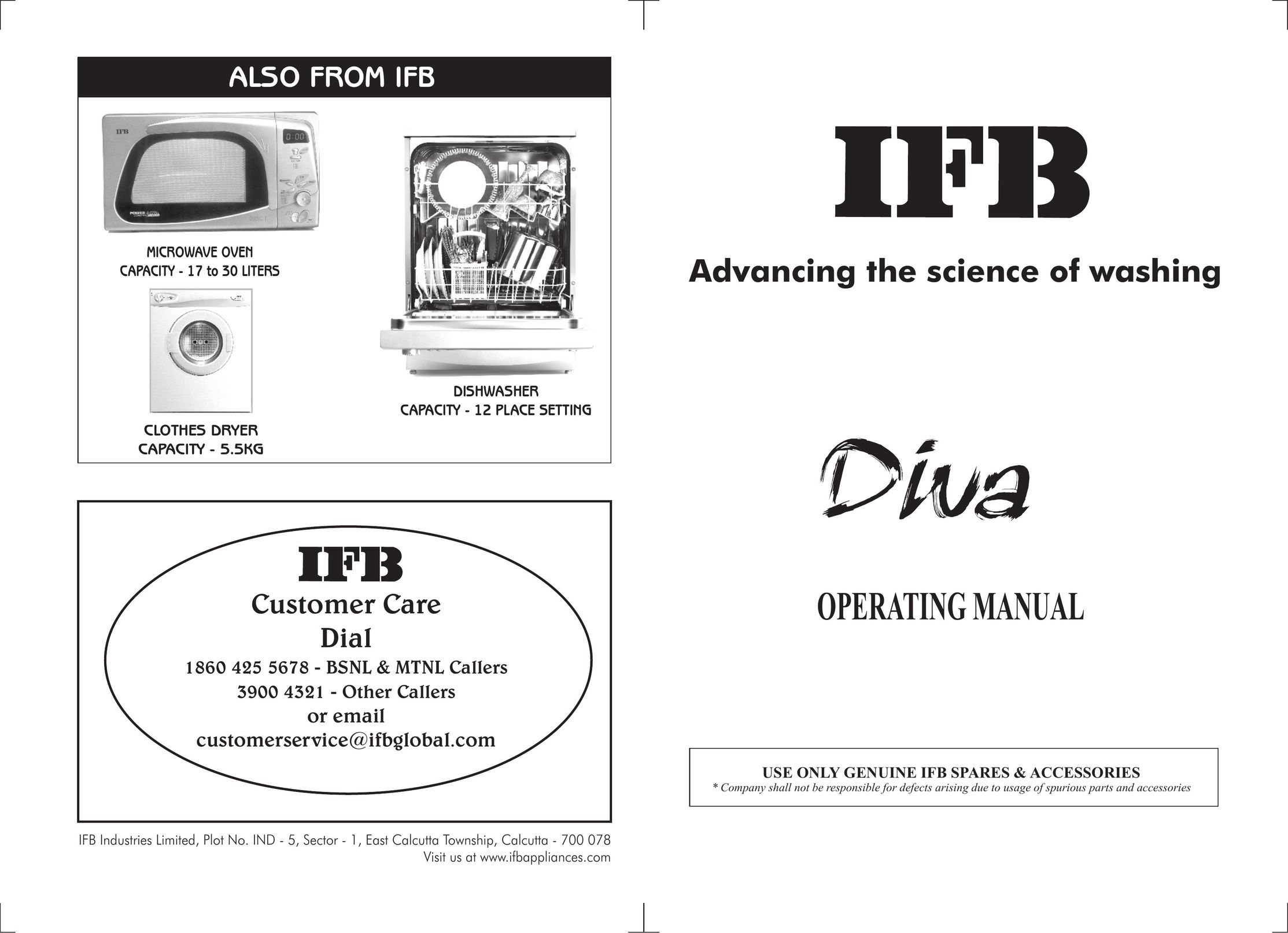 IFB Appliances WT DIV B Microwave Oven User Manual