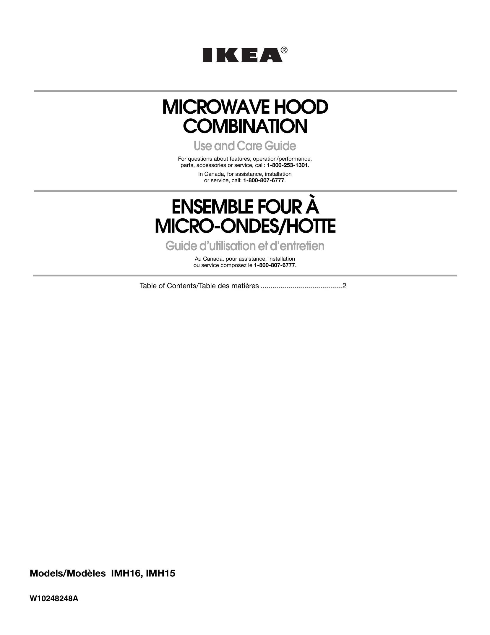 IKEA IMH16 Microwave Oven User Manual