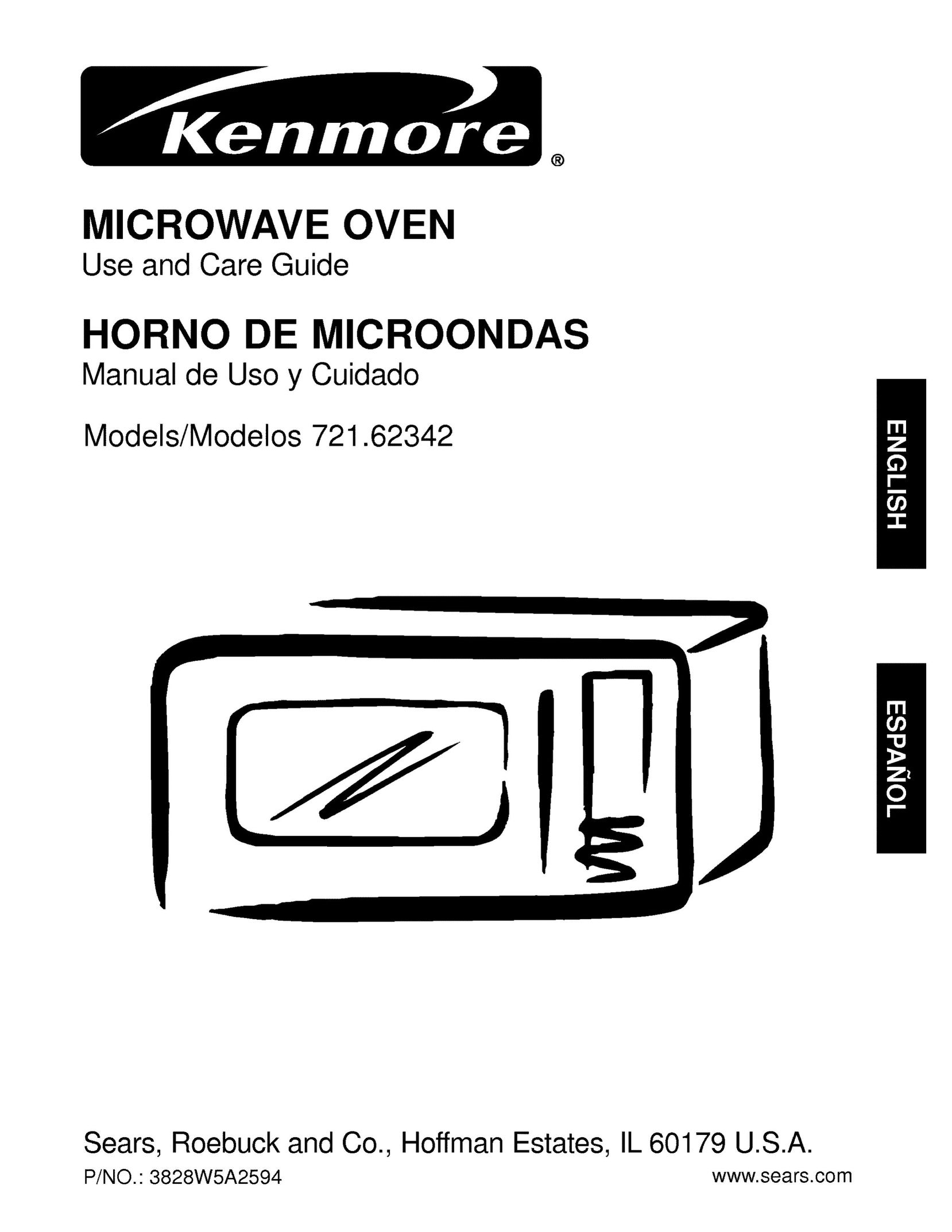 Kenmore 721.62342 Microwave Oven User Manual
