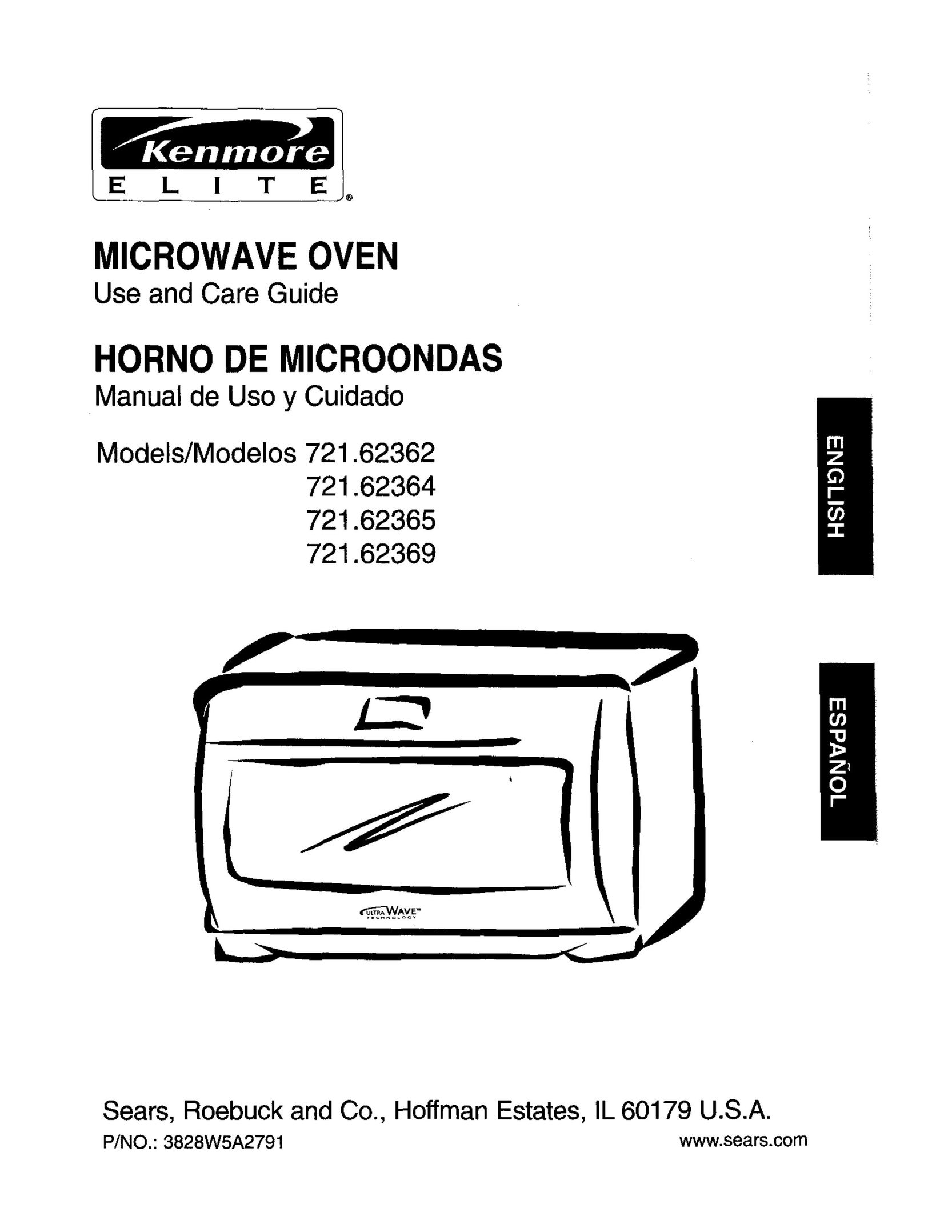 Kenmore 721.62369 Microwave Oven User Manual