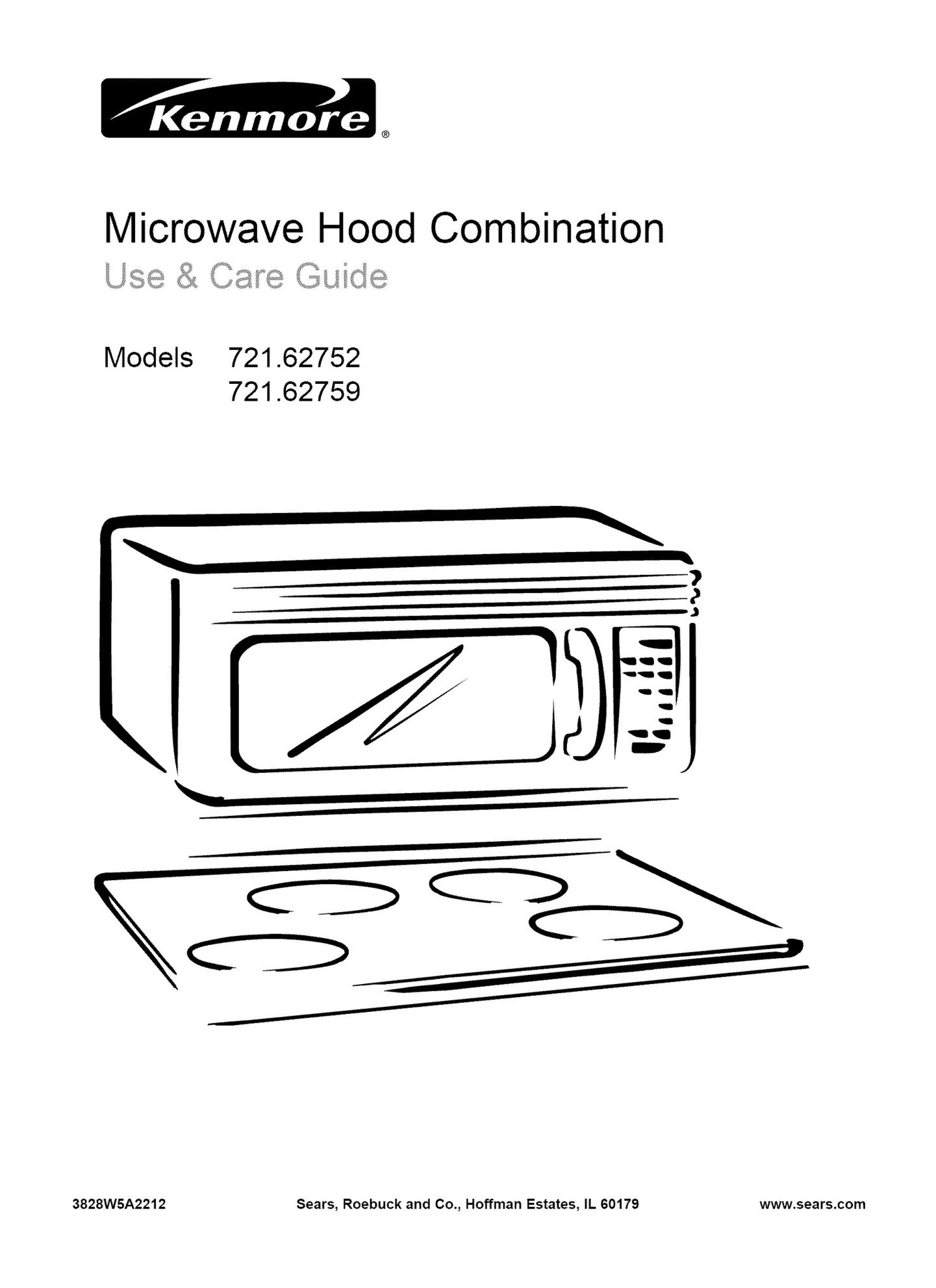 Kenmore 721.62759 Microwave Oven User Manual