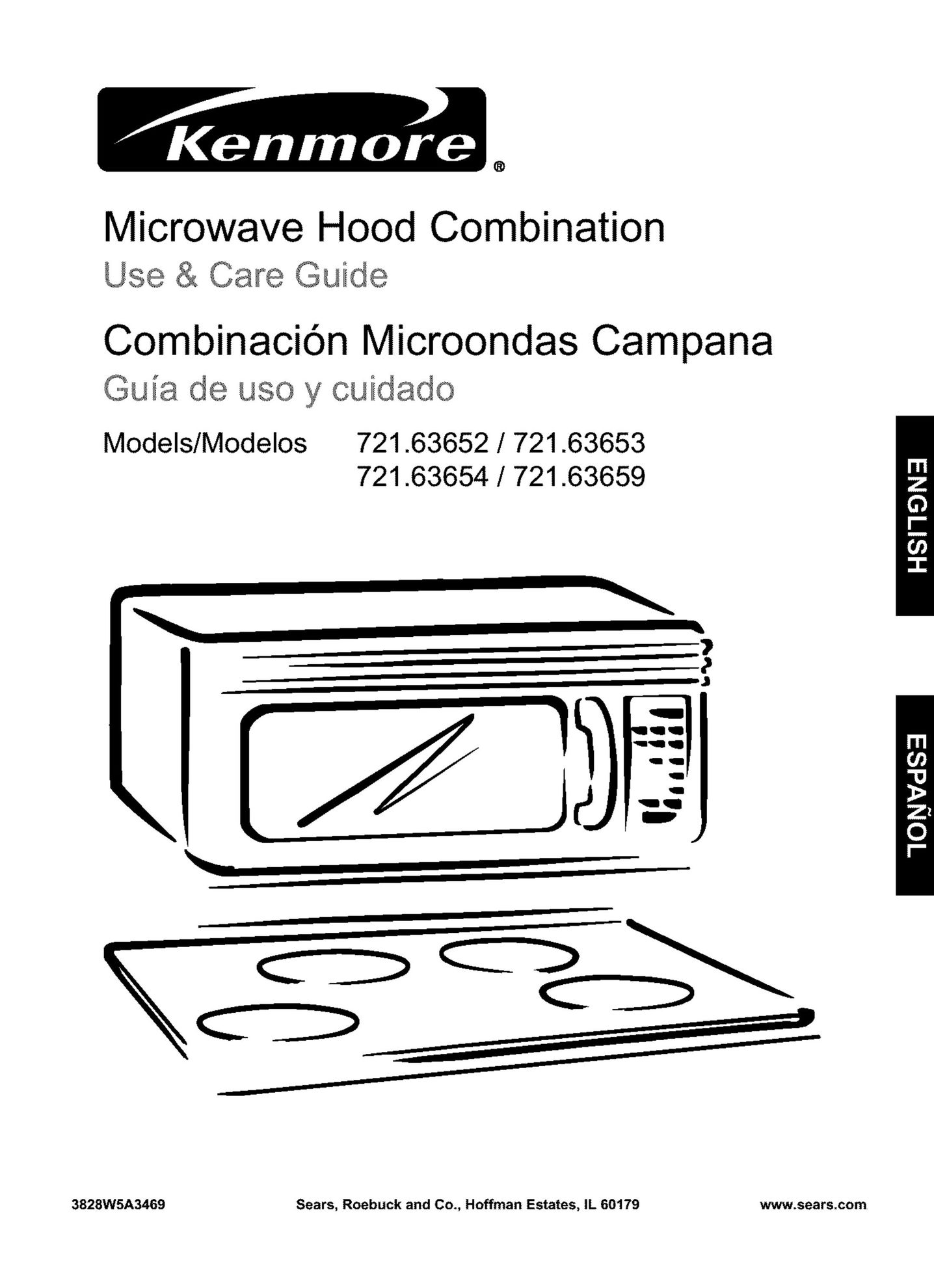 Kenmore 721.63654 Microwave Oven User Manual
