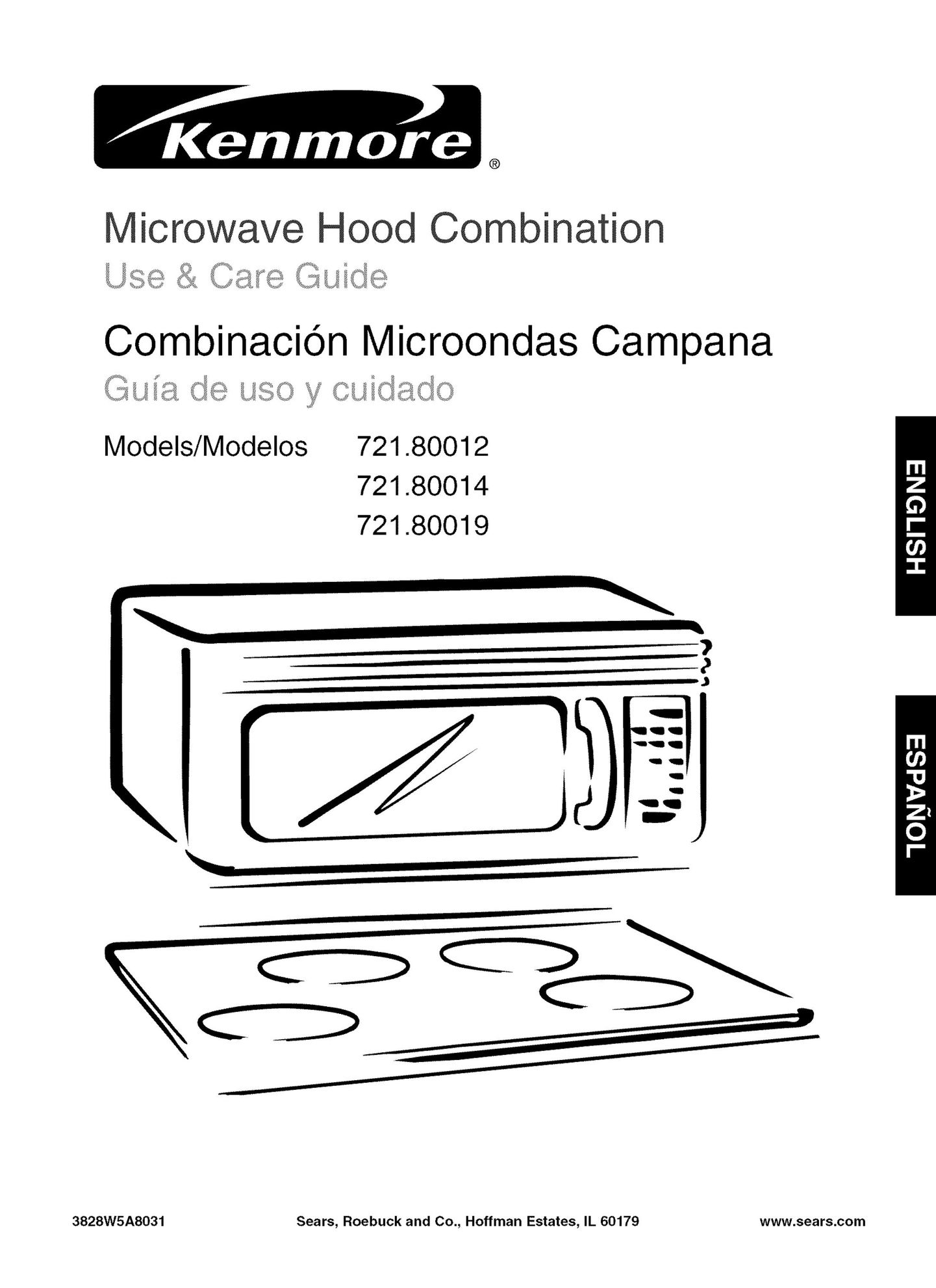 Kenmore 721.80012 Microwave Oven User Manual