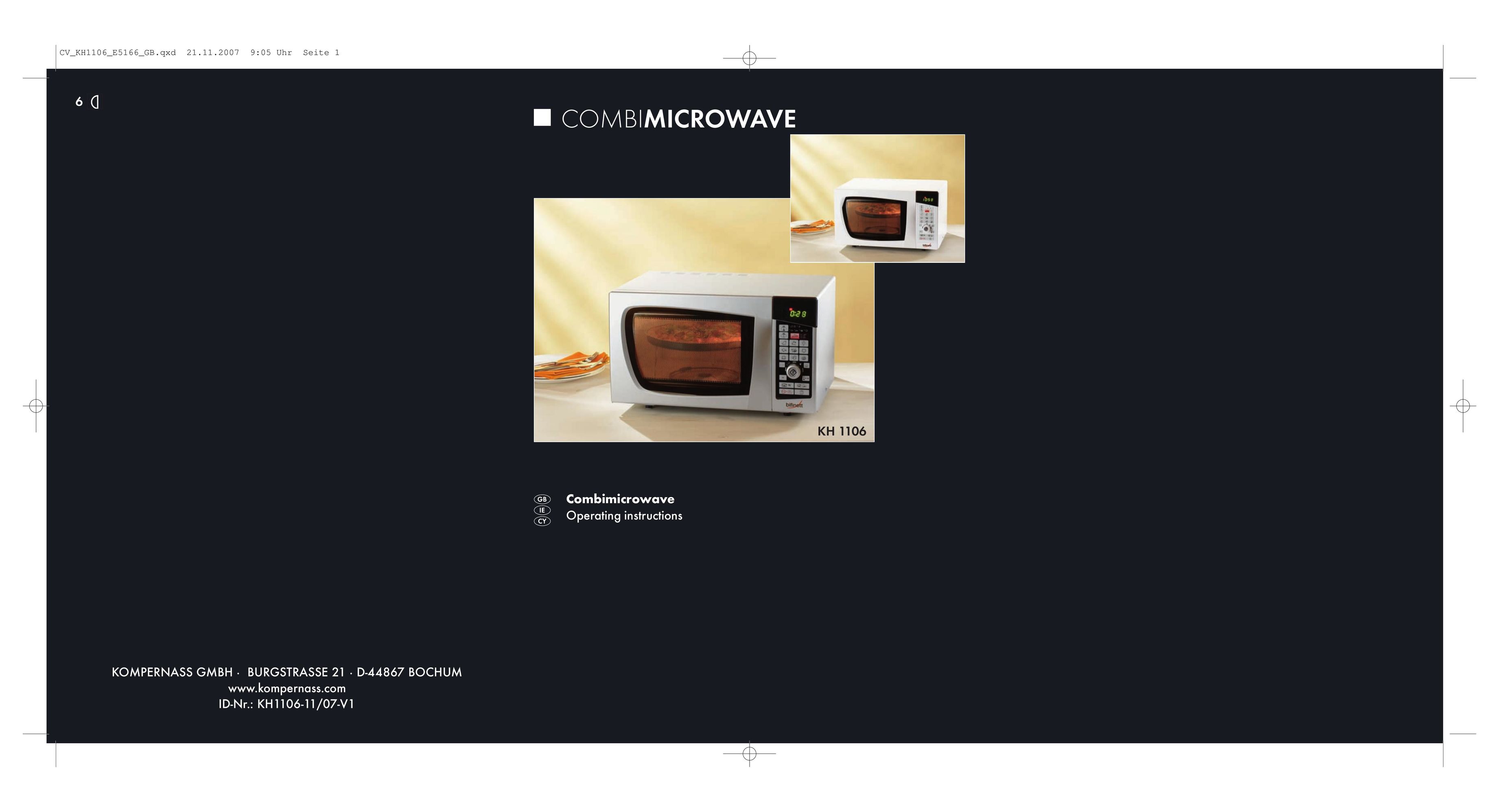 Kompernass KH 1106 Microwave Oven User Manual