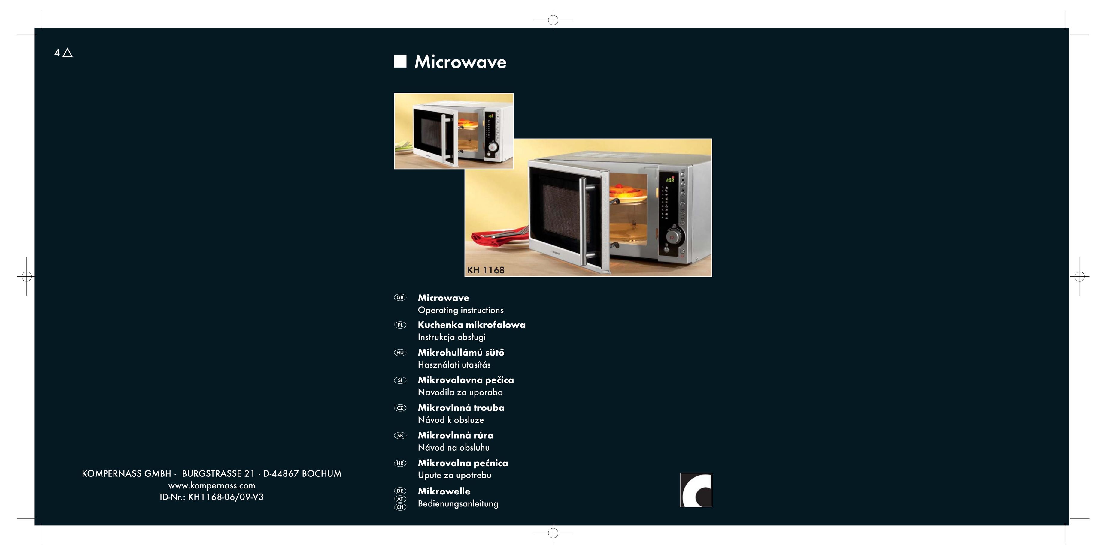 Kompernass KH 1168 Microwave Oven User Manual