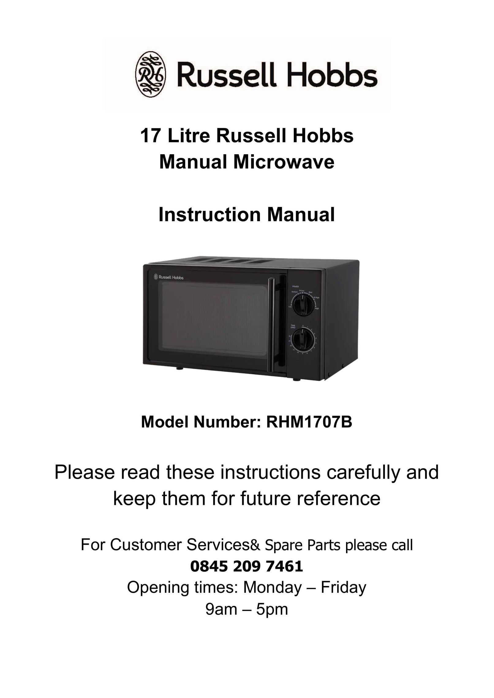 Russell Hobbs RHM1707B Microwave Oven User Manual