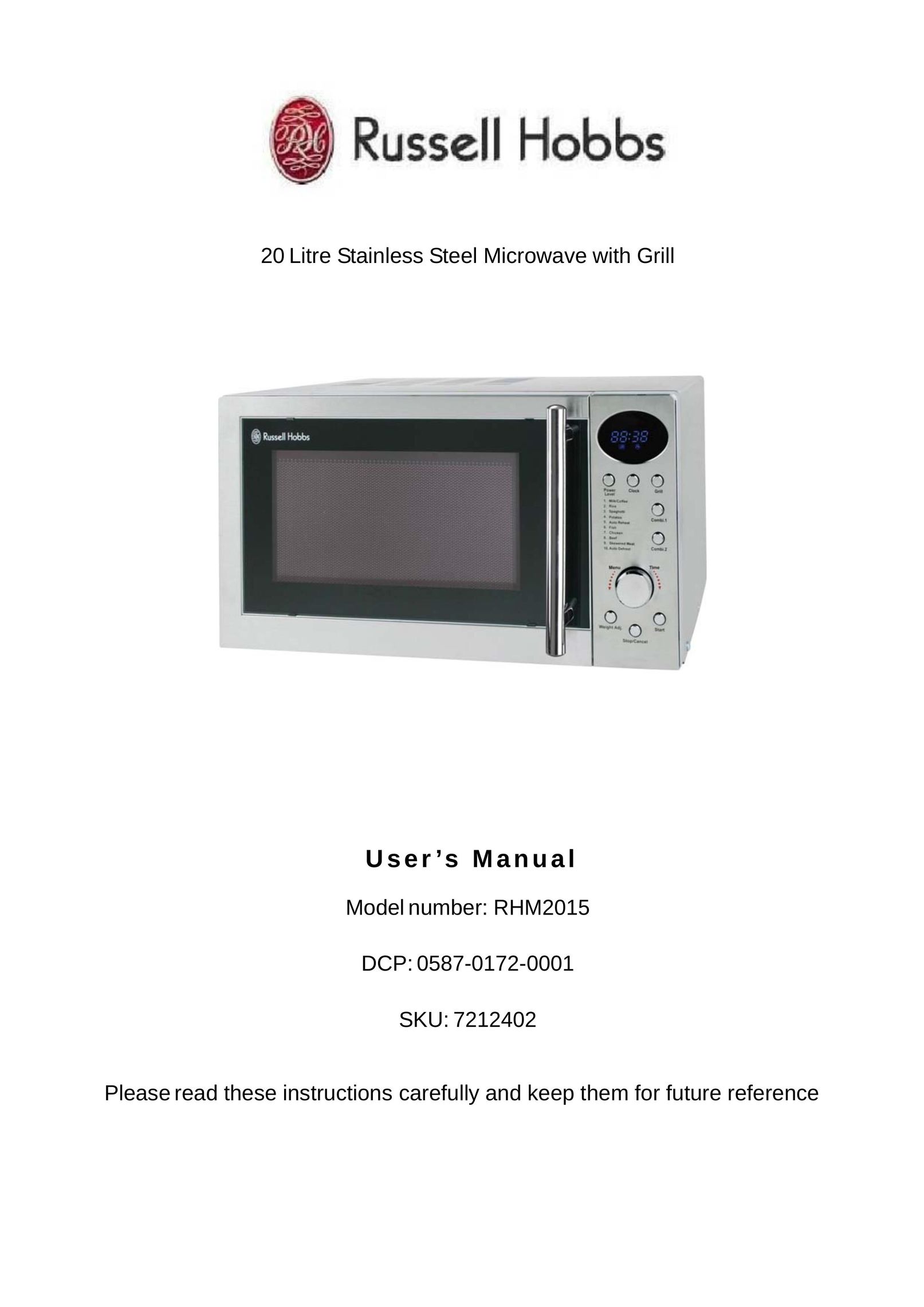 Russell Hobbs RHM2015 Microwave Oven User Manual