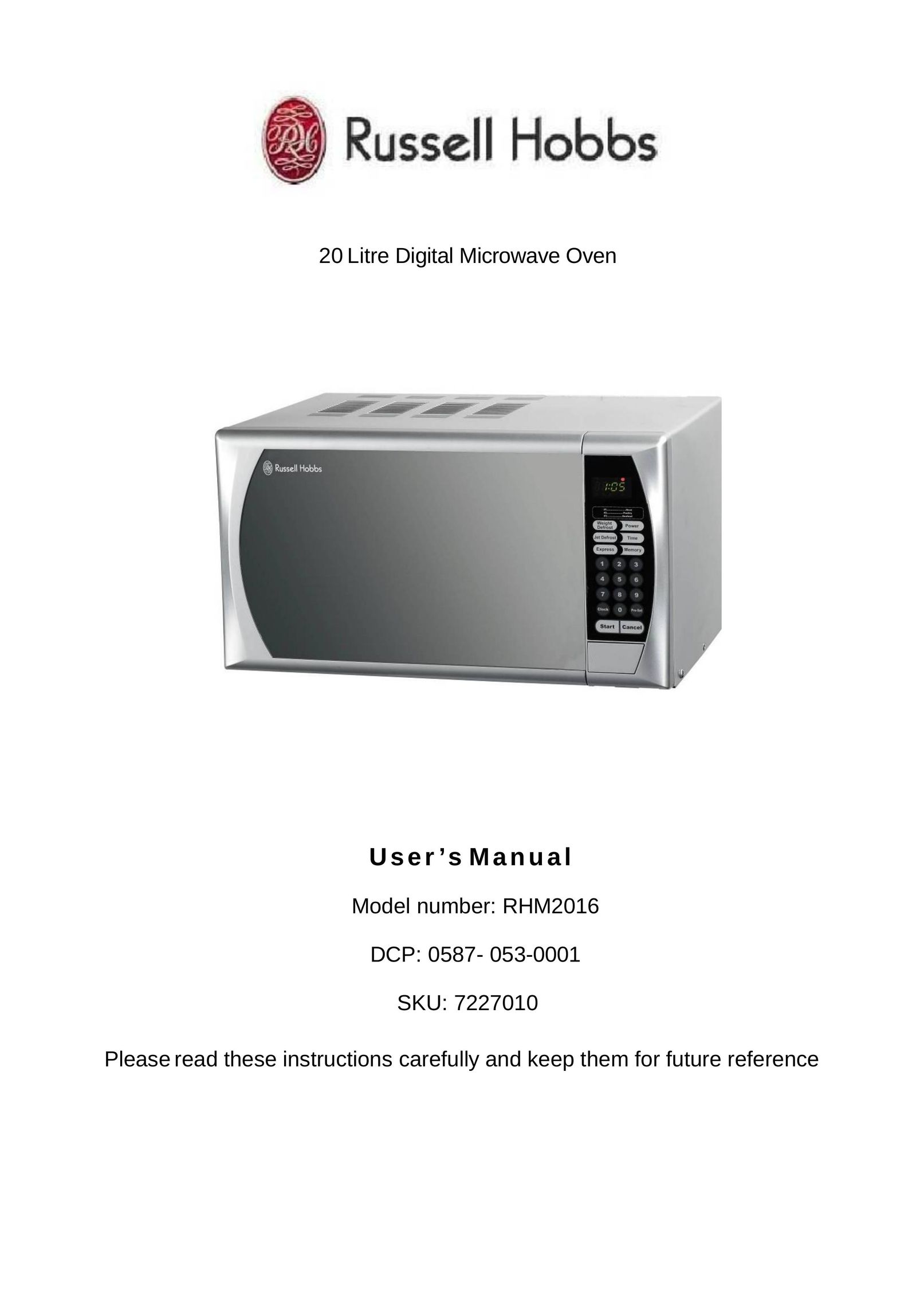 Russell Hobbs RHM2016 Microwave Oven User Manual