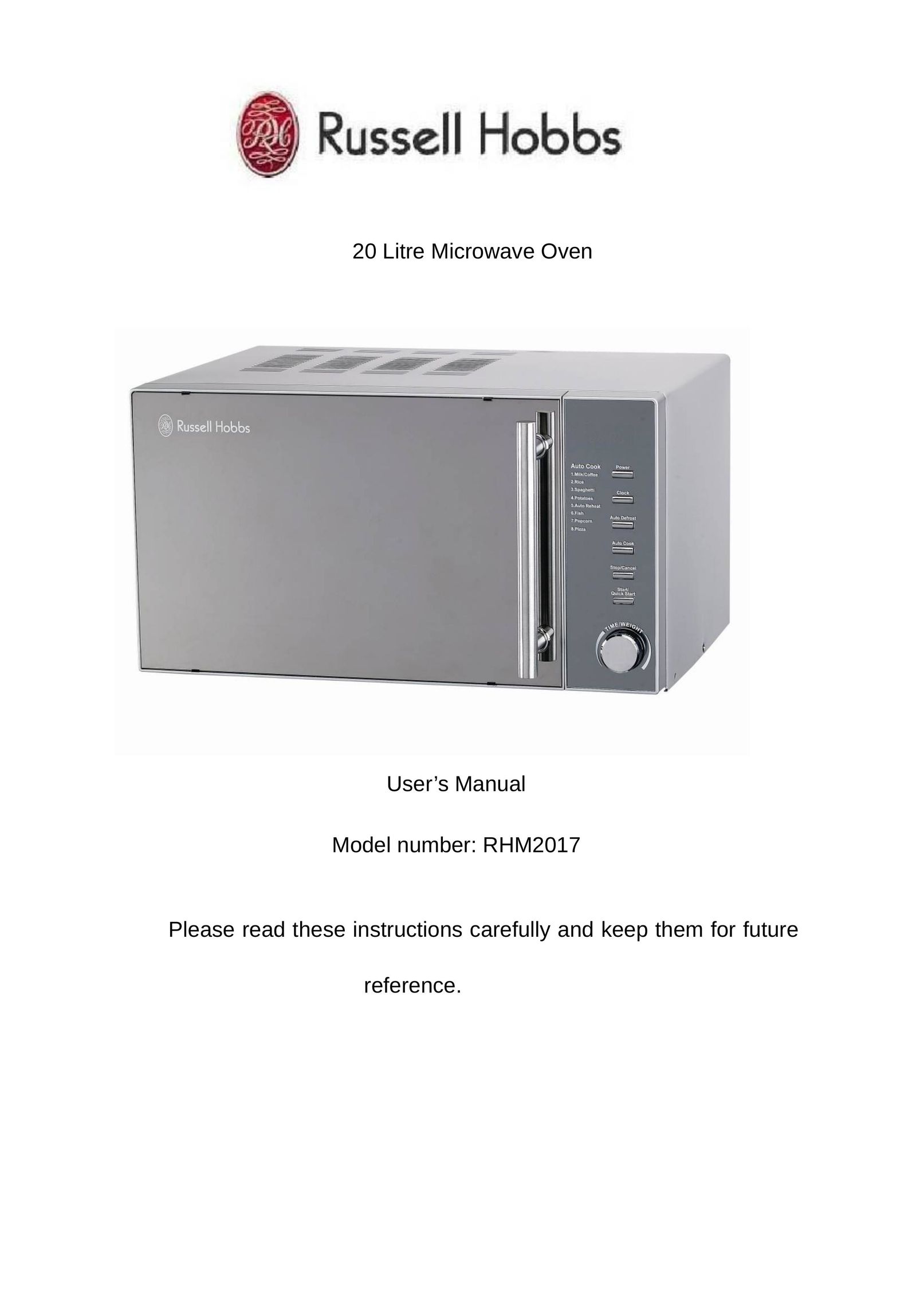 Russell Hobbs RHM2017 Microwave Oven User Manual