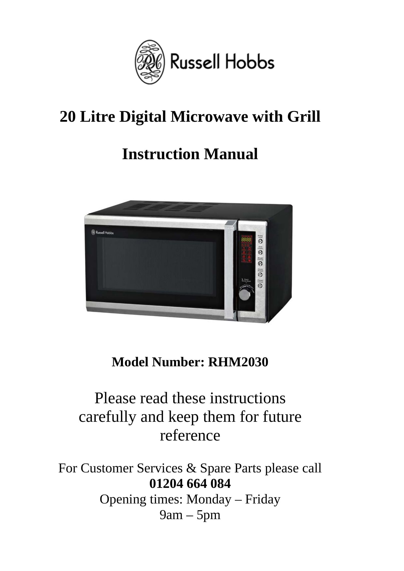 Russell Hobbs RHM2030 Microwave Oven User Manual