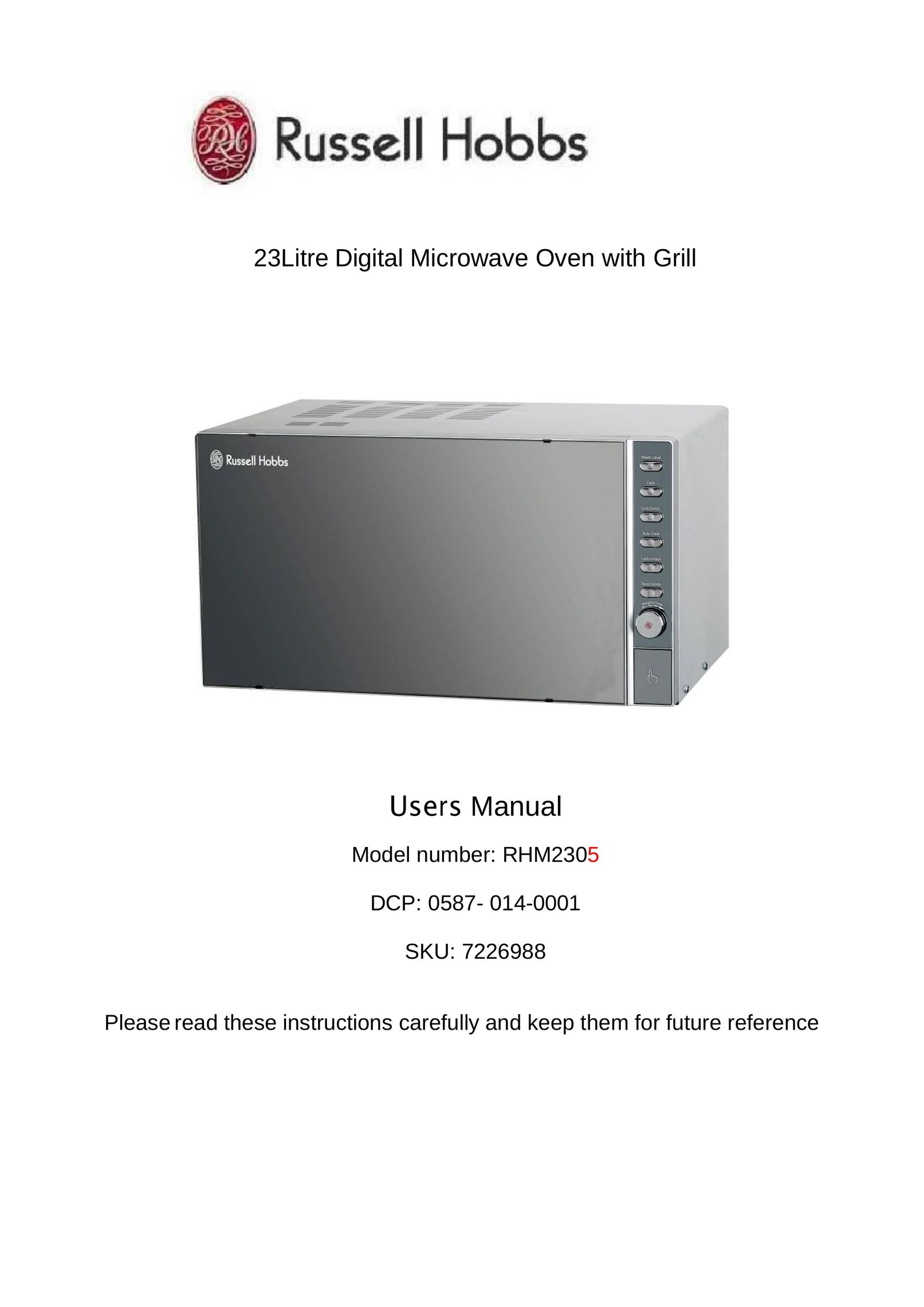 Russell Hobbs RHM2305 Microwave Oven User Manual